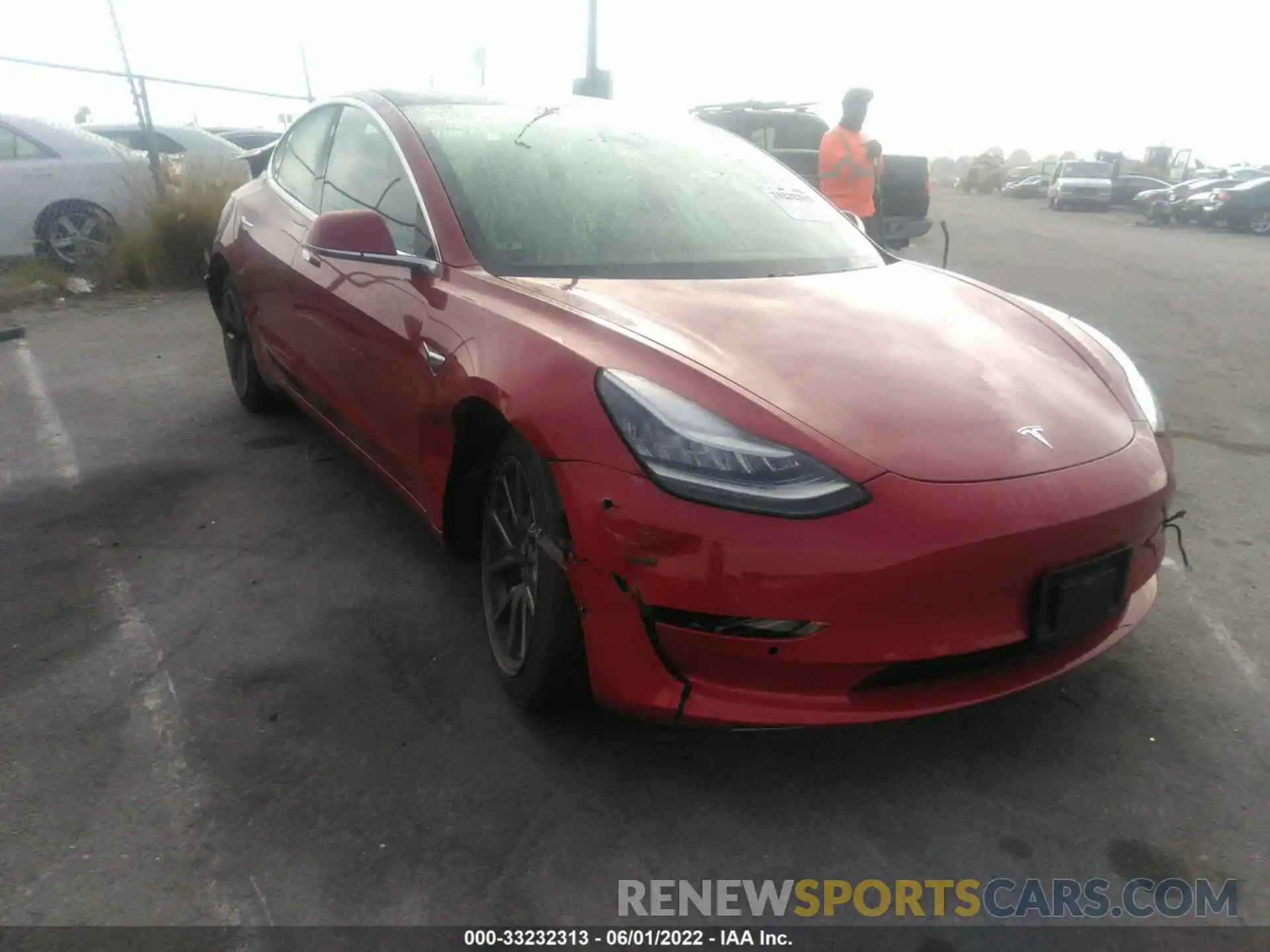 1 Photograph of a damaged car 5YJ3E1EA6KF324838 TESLA MODEL 3 2019