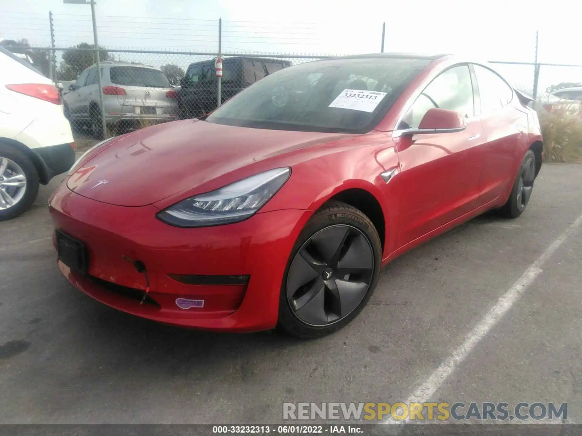 2 Photograph of a damaged car 5YJ3E1EA6KF324838 TESLA MODEL 3 2019