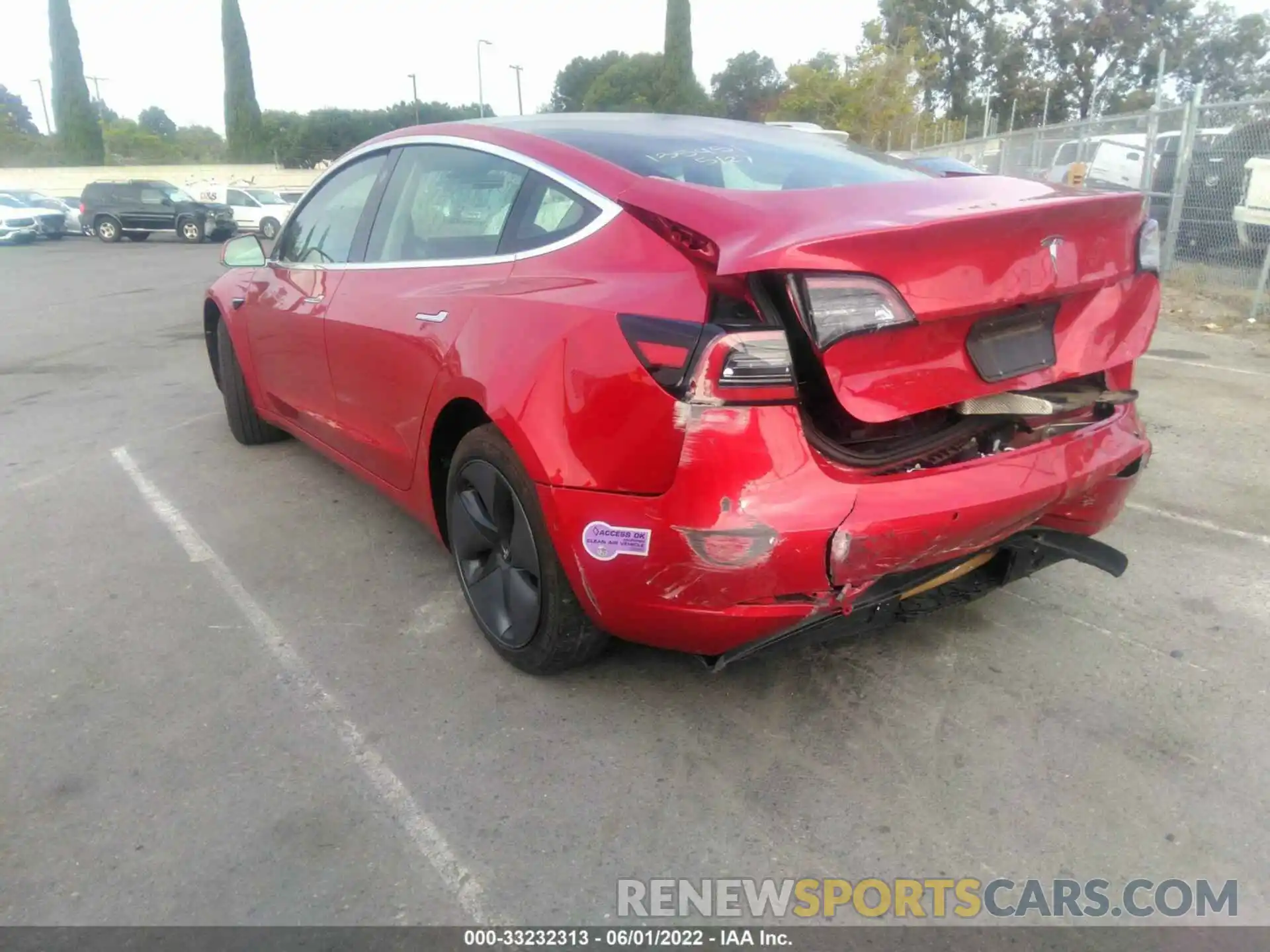 3 Photograph of a damaged car 5YJ3E1EA6KF324838 TESLA MODEL 3 2019