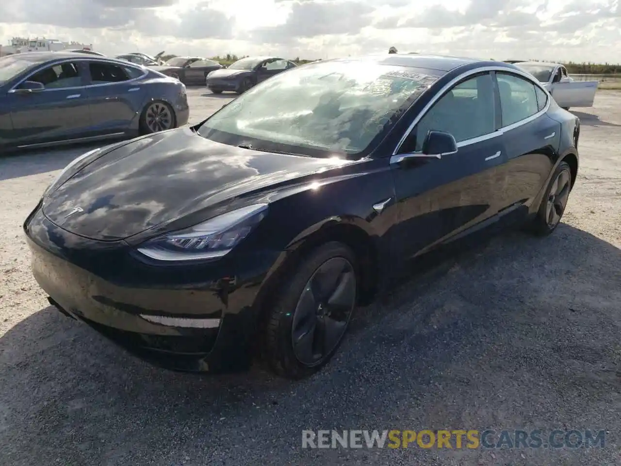 1 Photograph of a damaged car 5YJ3E1EA6KF325469 TESLA MODEL 3 2019