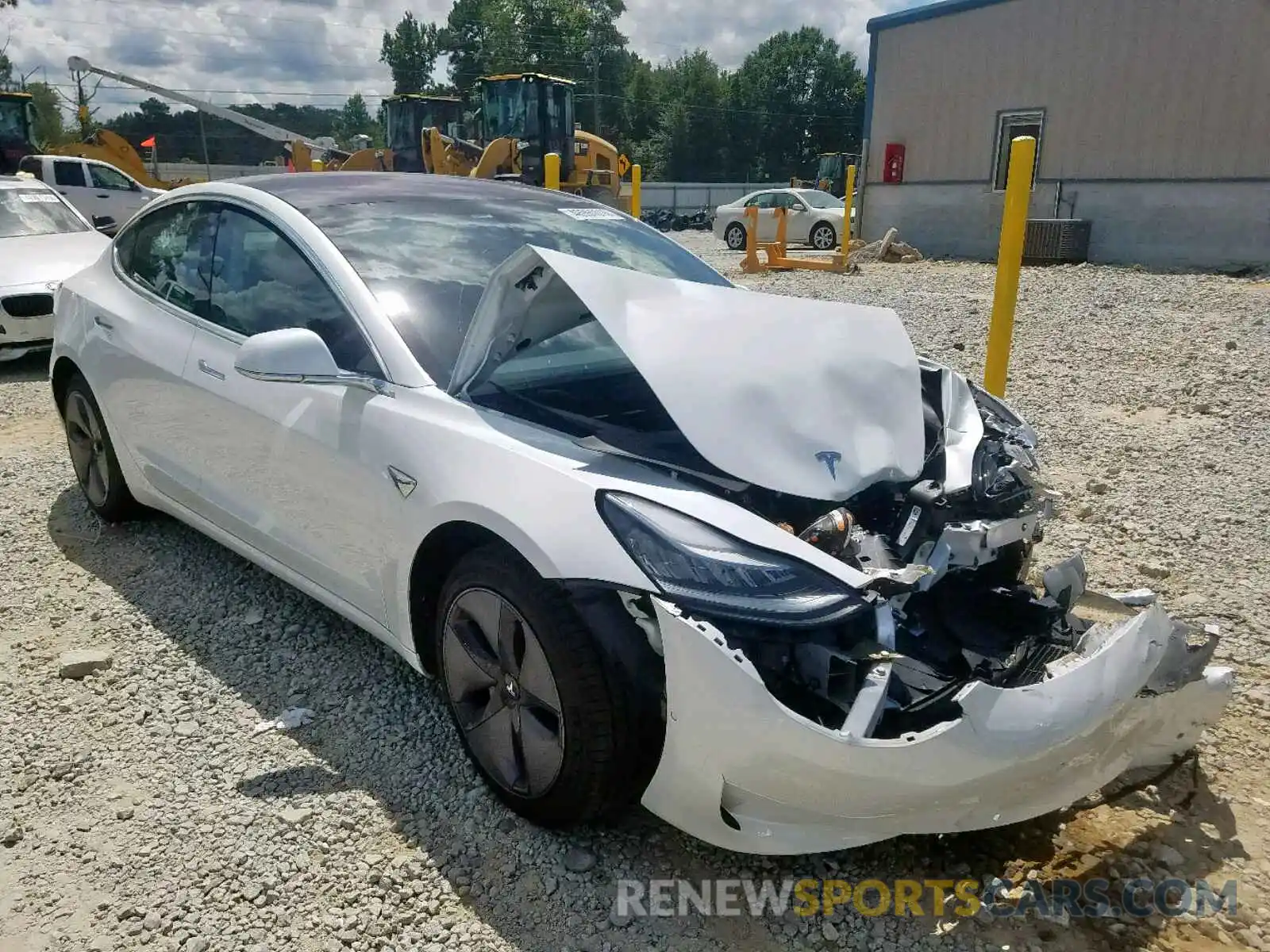 1 Photograph of a damaged car 5YJ3E1EA6KF326704 TESLA MODEL 3 2019