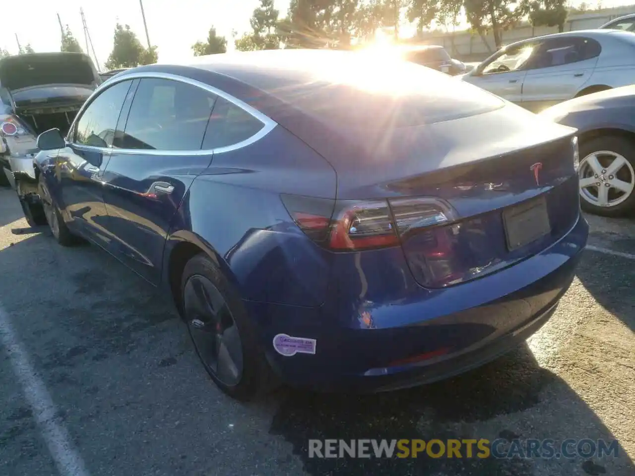 3 Photograph of a damaged car 5YJ3E1EA6KF327173 TESLA MODEL 3 2019