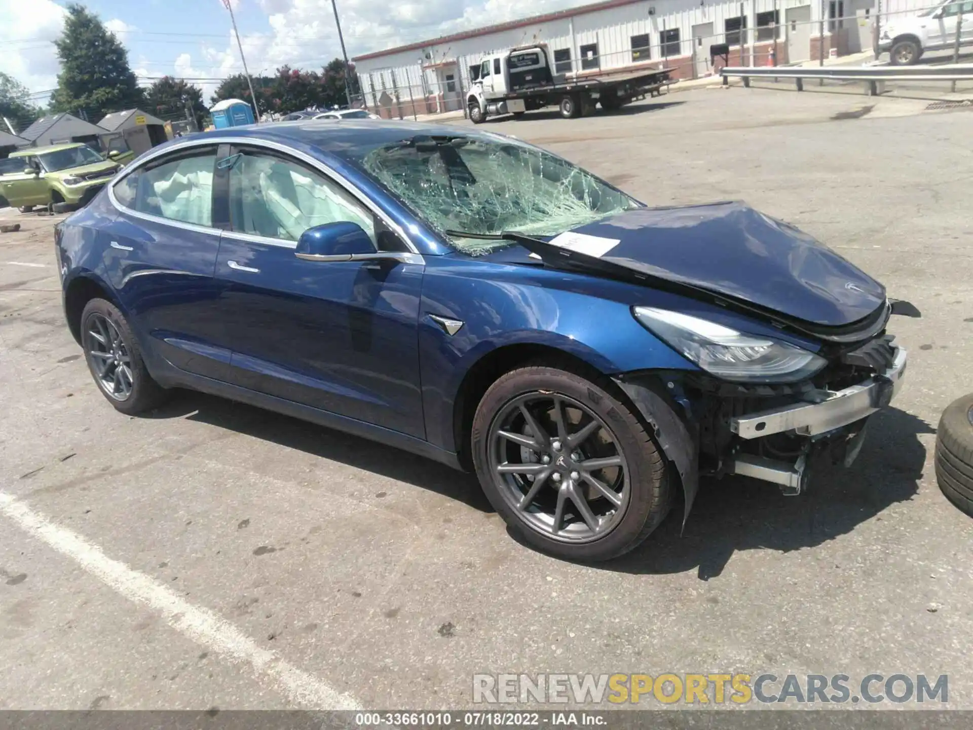 1 Photograph of a damaged car 5YJ3E1EA6KF347231 TESLA MODEL 3 2019