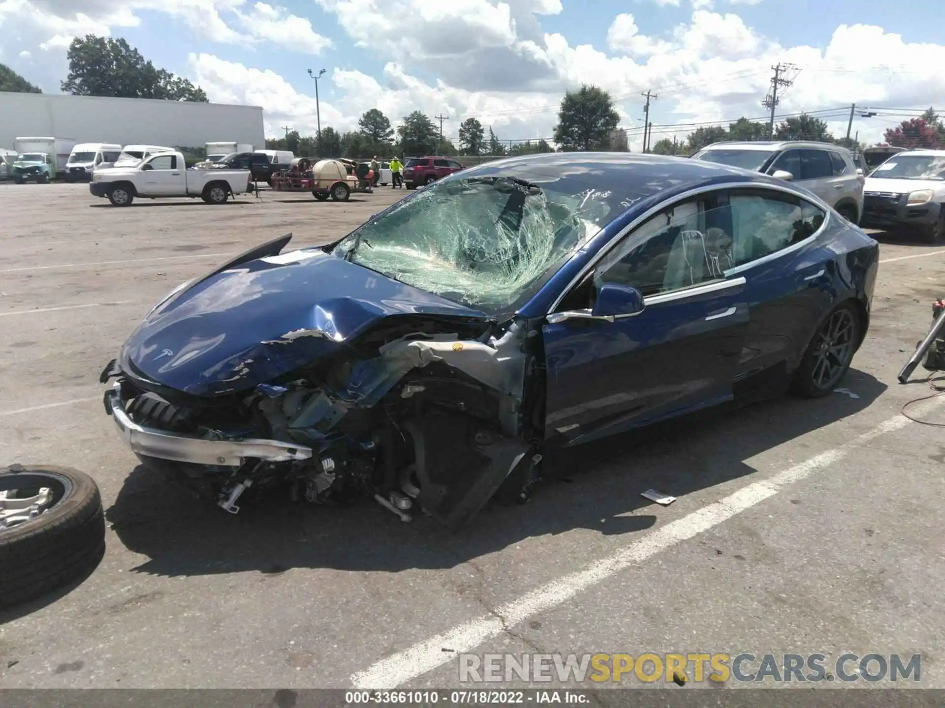 2 Photograph of a damaged car 5YJ3E1EA6KF347231 TESLA MODEL 3 2019