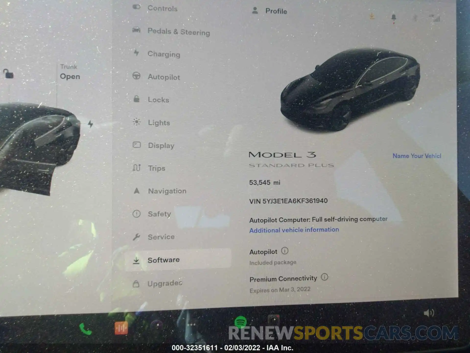 7 Photograph of a damaged car 5YJ3E1EA6KF361940 TESLA MODEL 3 2019