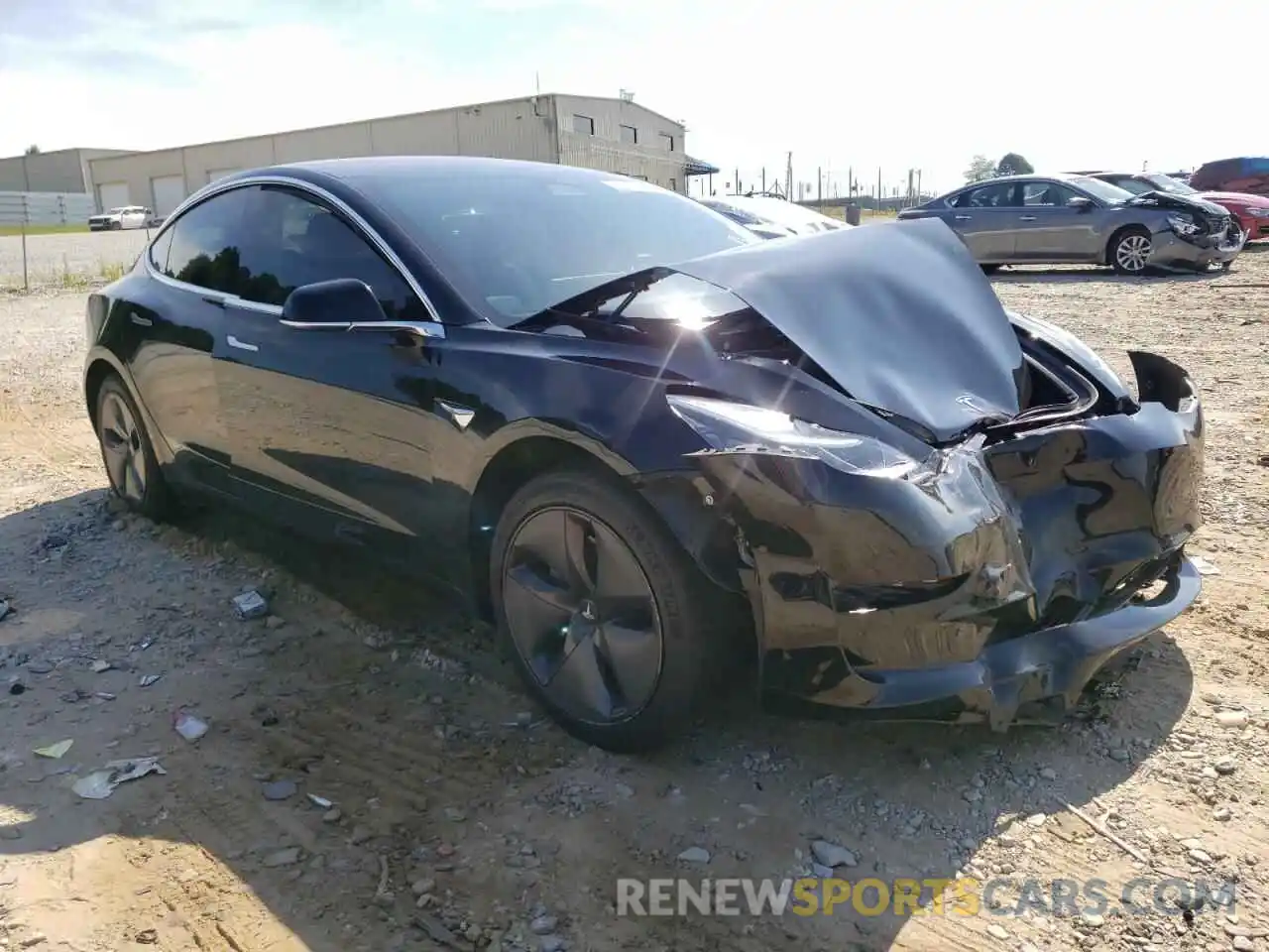 1 Photograph of a damaged car 5YJ3E1EA6KF394484 TESLA MODEL 3 2019