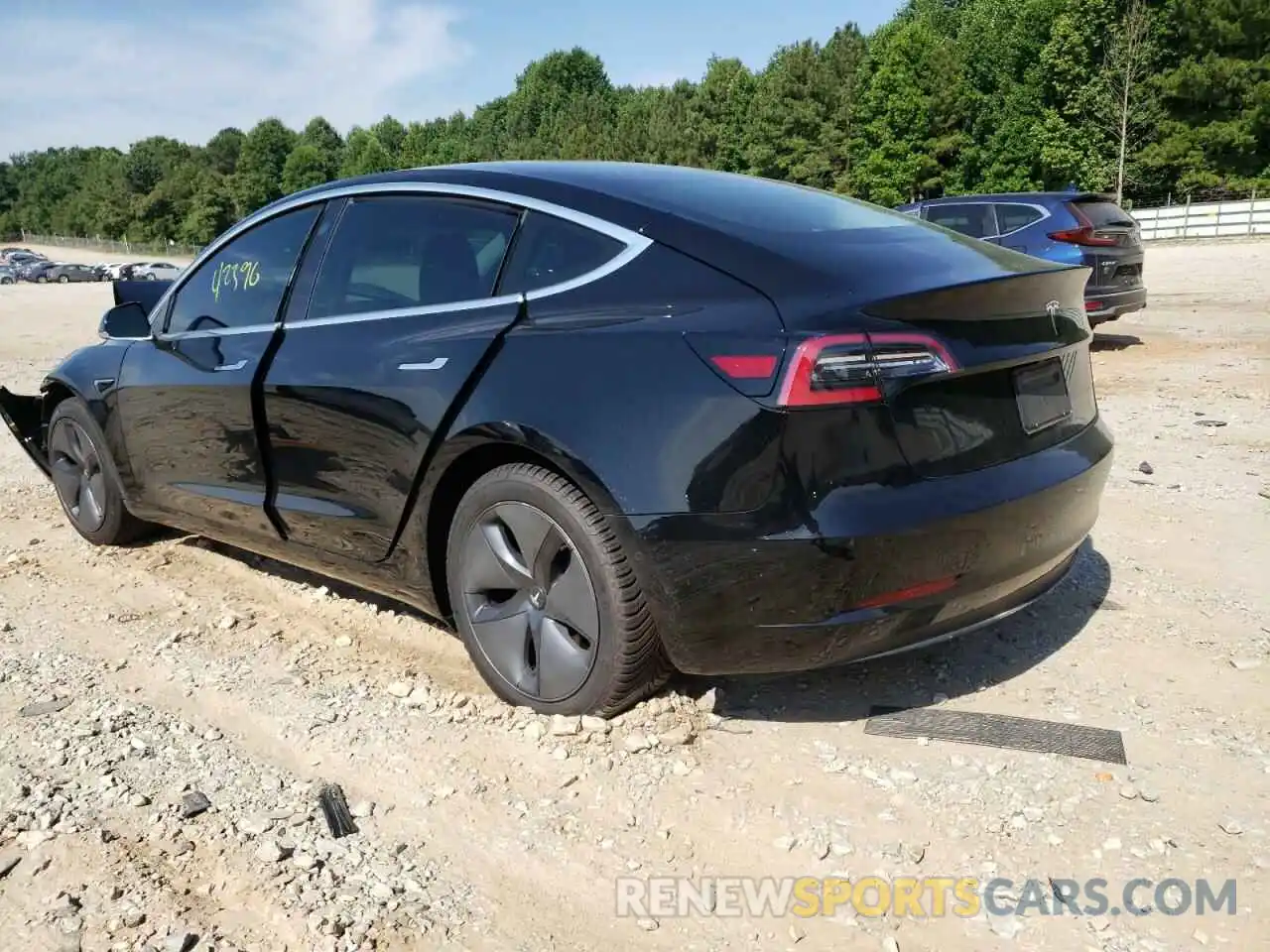 3 Photograph of a damaged car 5YJ3E1EA6KF394484 TESLA MODEL 3 2019