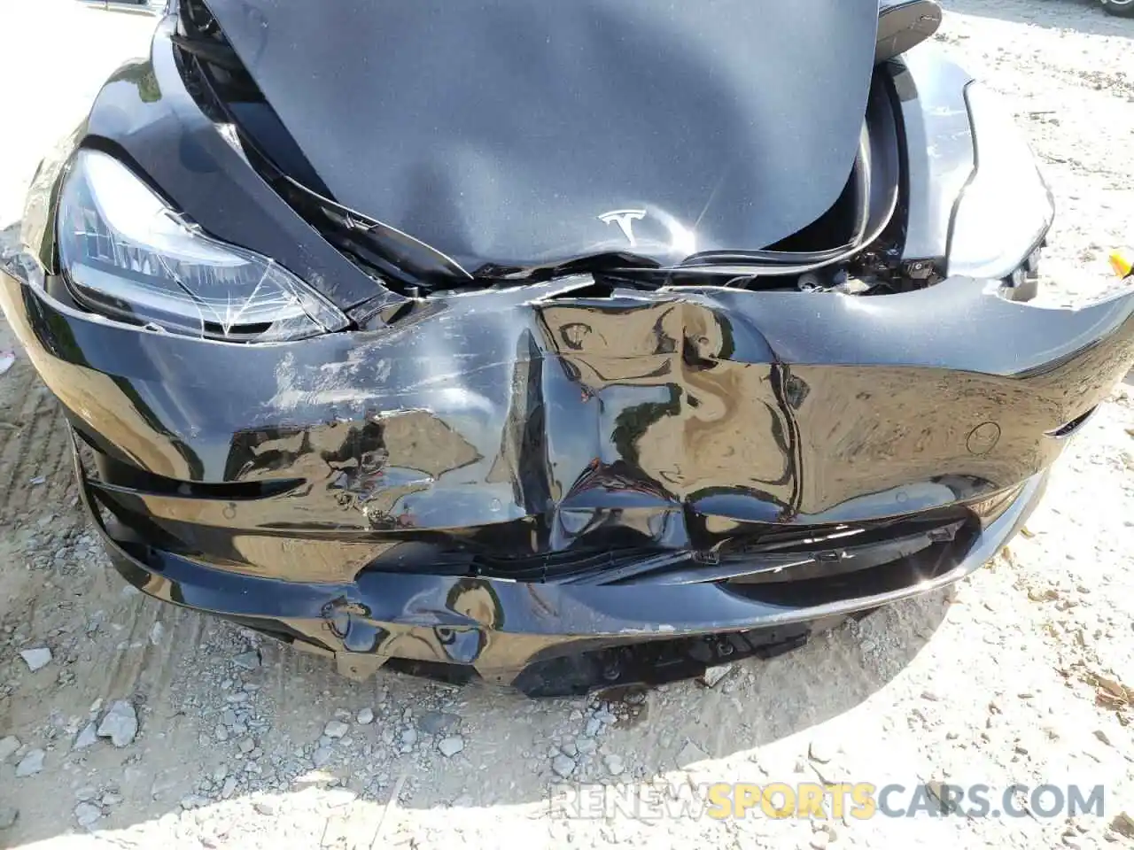 9 Photograph of a damaged car 5YJ3E1EA6KF394484 TESLA MODEL 3 2019