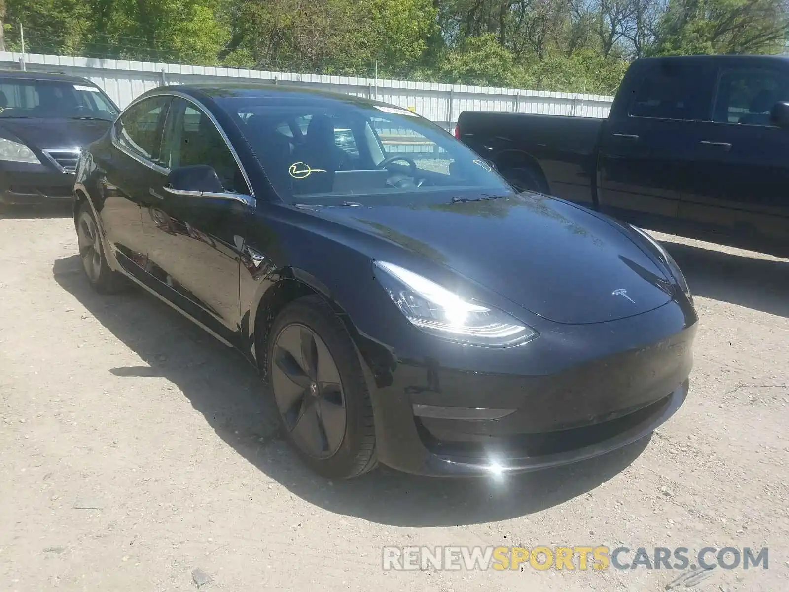 1 Photograph of a damaged car 5YJ3E1EA6KF394582 TESLA MODEL 3 2019