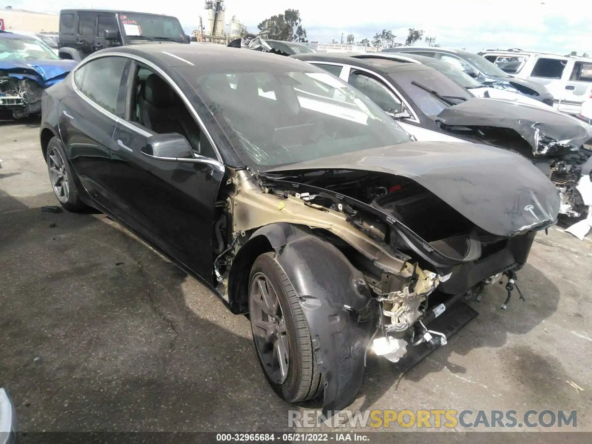 1 Photograph of a damaged car 5YJ3E1EA6KF395179 TESLA MODEL 3 2019