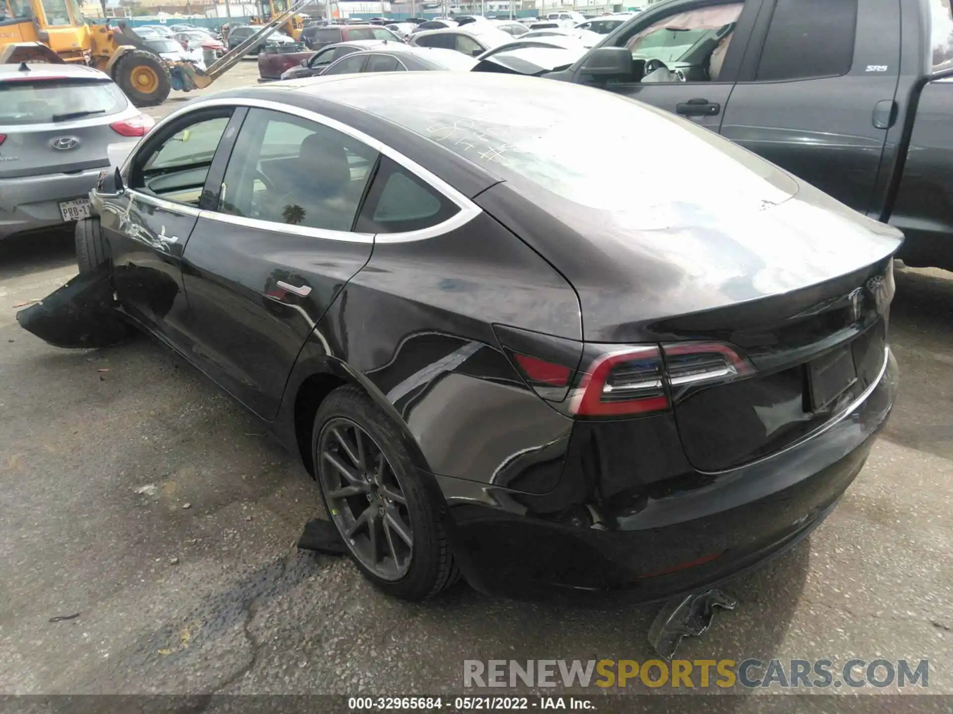 3 Photograph of a damaged car 5YJ3E1EA6KF395179 TESLA MODEL 3 2019