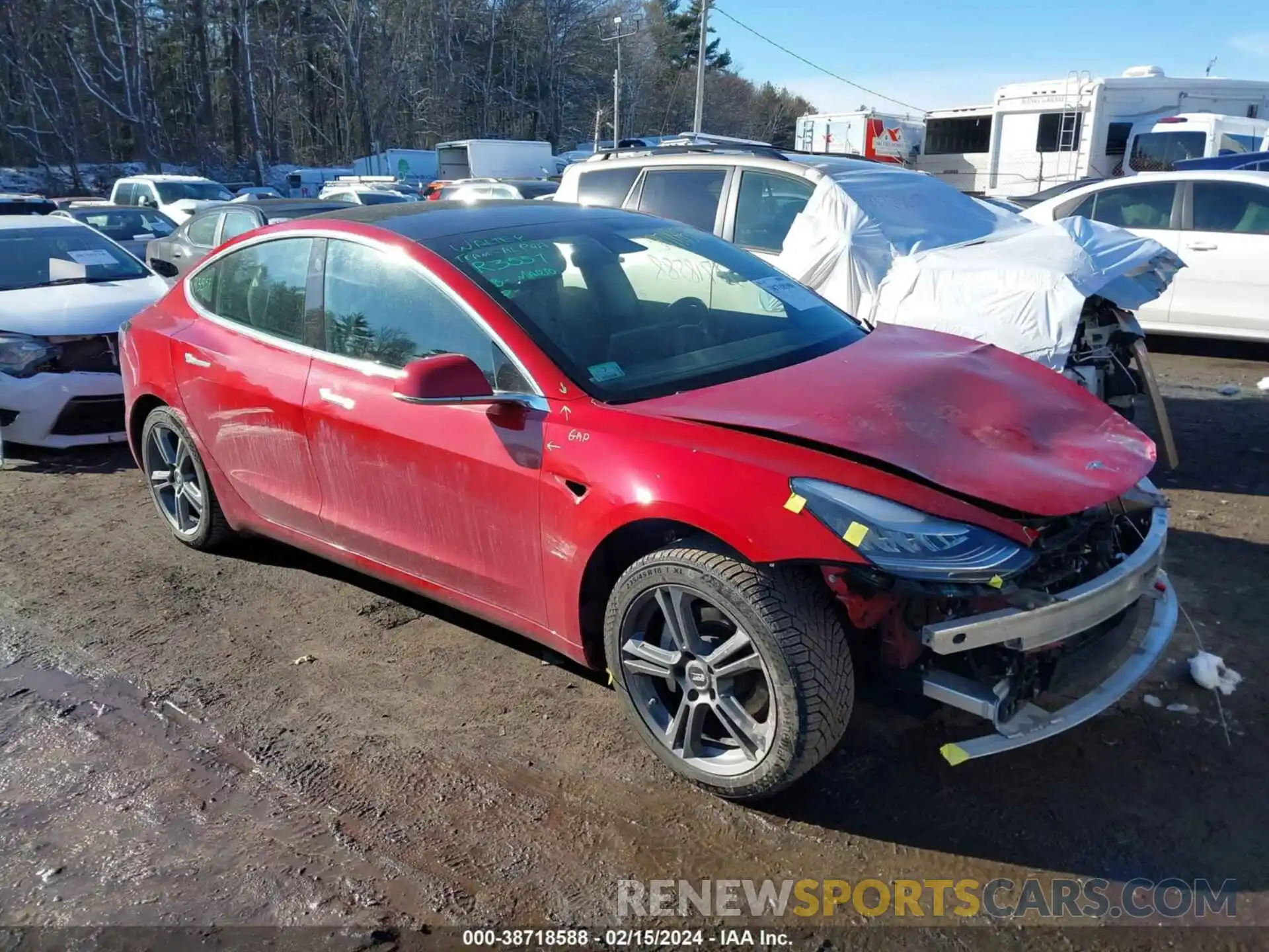 1 Photograph of a damaged car 5YJ3E1EA6KF396557 TESLA MODEL 3 2019