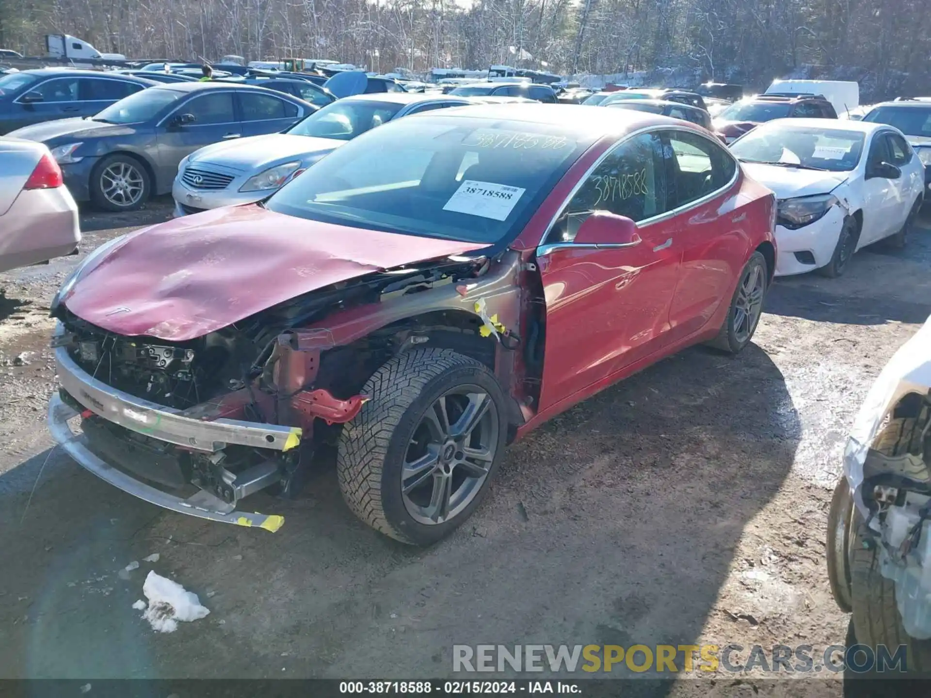 2 Photograph of a damaged car 5YJ3E1EA6KF396557 TESLA MODEL 3 2019