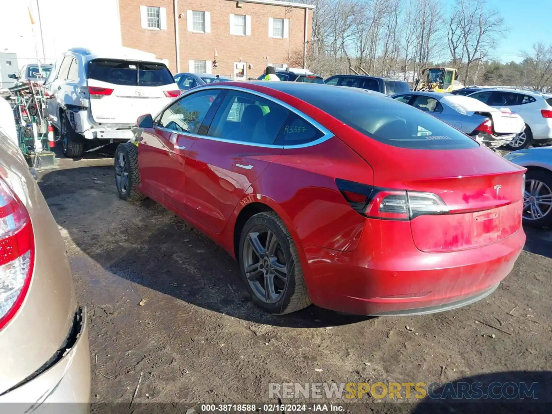 3 Photograph of a damaged car 5YJ3E1EA6KF396557 TESLA MODEL 3 2019