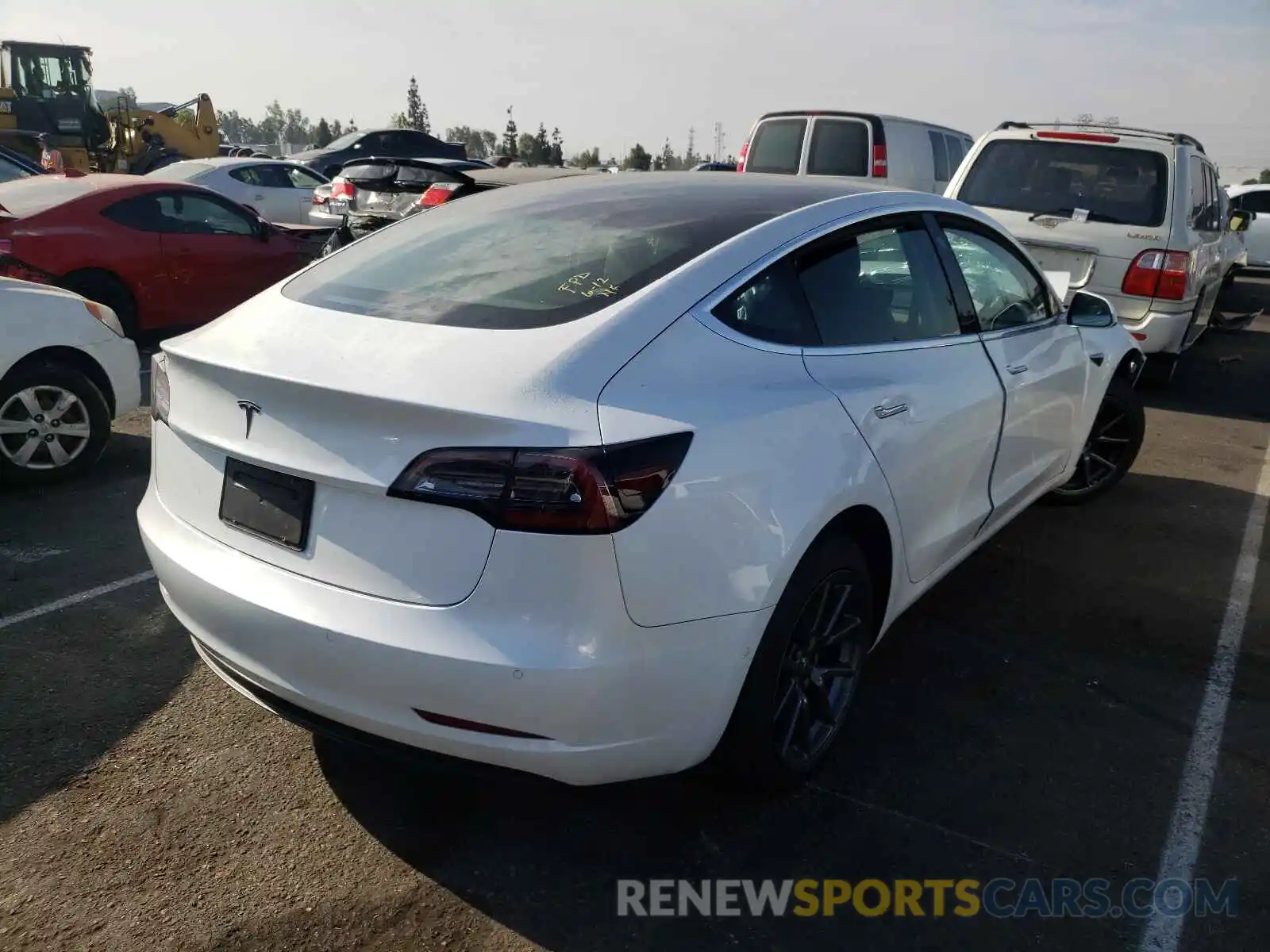 4 Photograph of a damaged car 5YJ3E1EA6KF397188 TESLA MODEL 3 2019