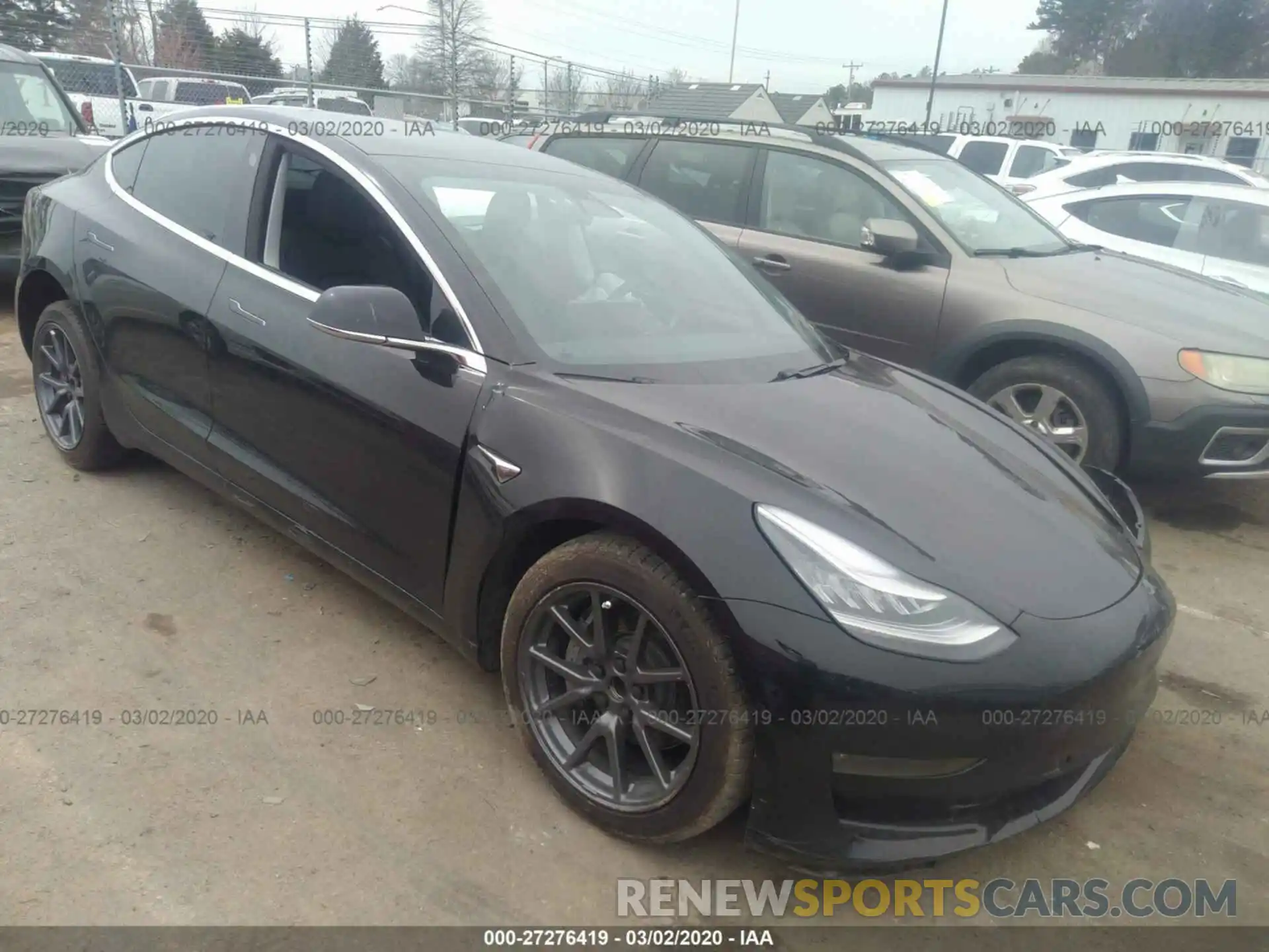 1 Photograph of a damaged car 5YJ3E1EA6KF398454 TESLA MODEL 3 2019