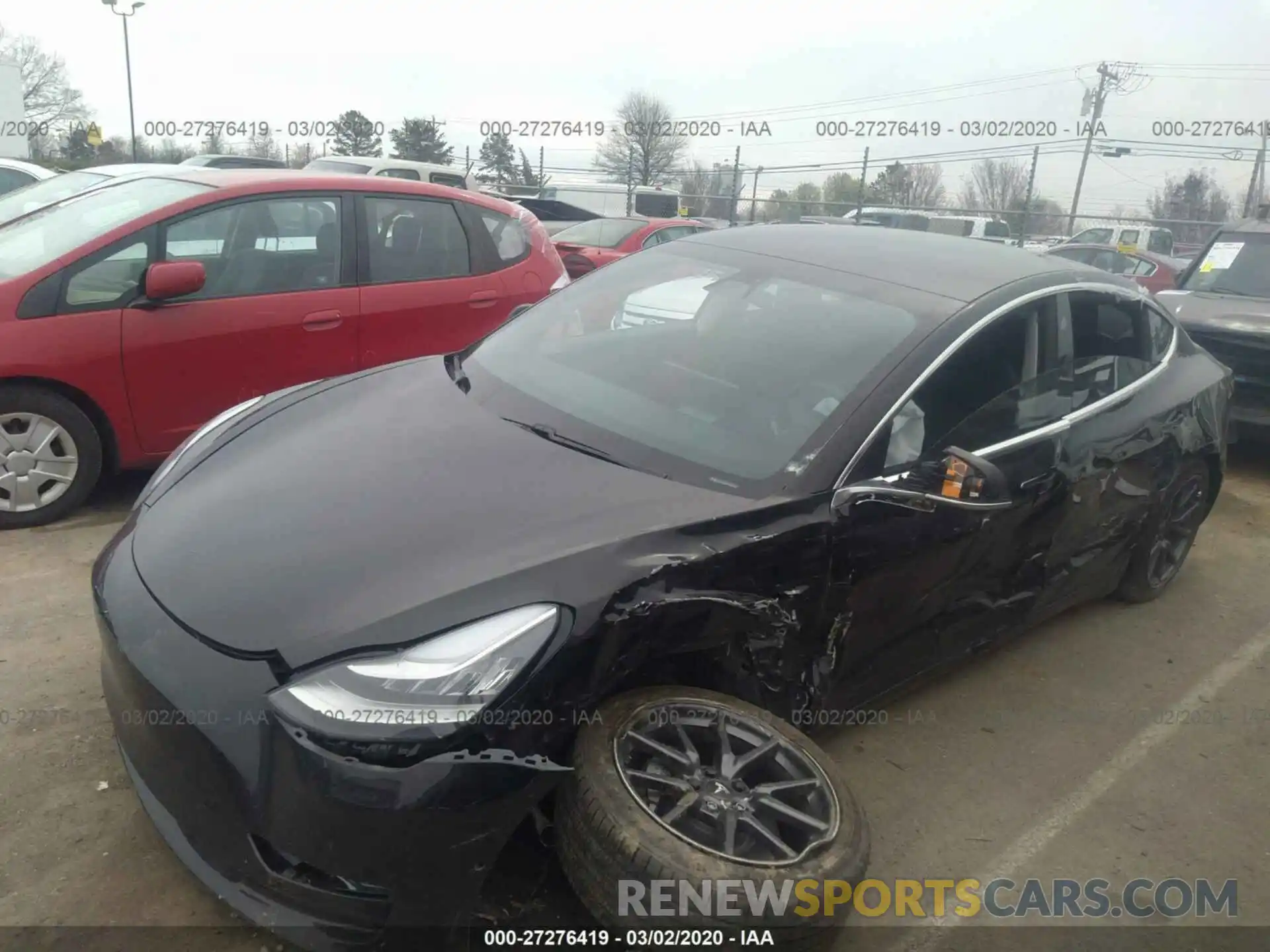 6 Photograph of a damaged car 5YJ3E1EA6KF398454 TESLA MODEL 3 2019