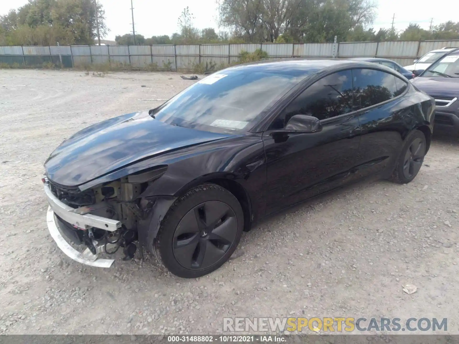 2 Photograph of a damaged car 5YJ3E1EA6KF398891 TESLA MODEL 3 2019