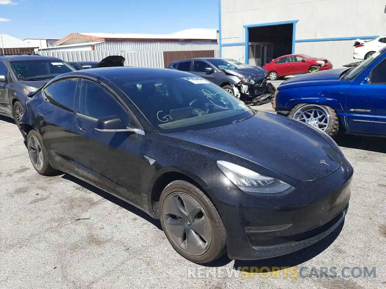 1 Photograph of a damaged car 5YJ3E1EA6KF398924 TESLA MODEL 3 2019