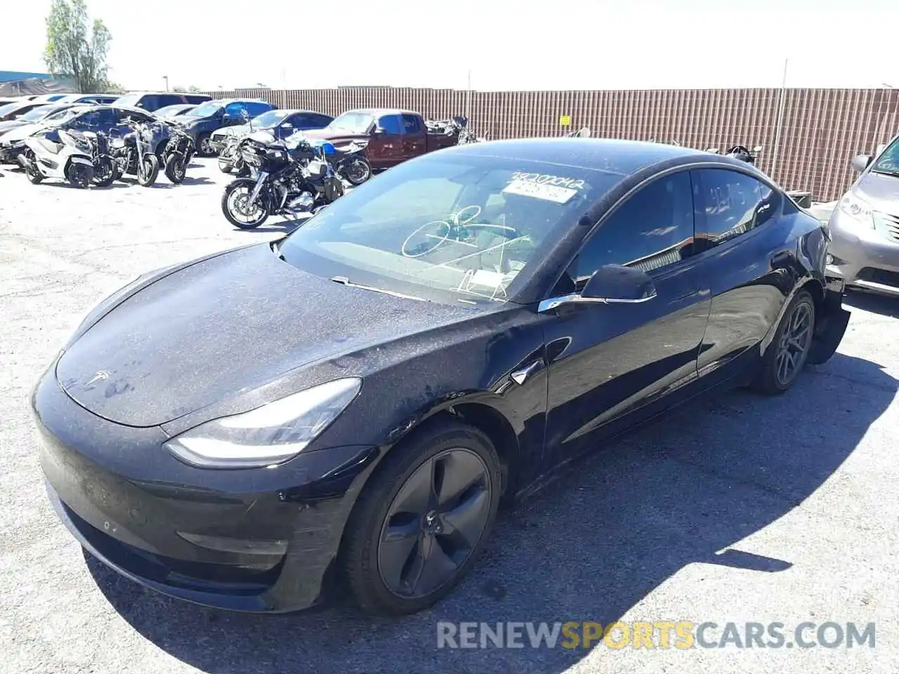 2 Photograph of a damaged car 5YJ3E1EA6KF398924 TESLA MODEL 3 2019