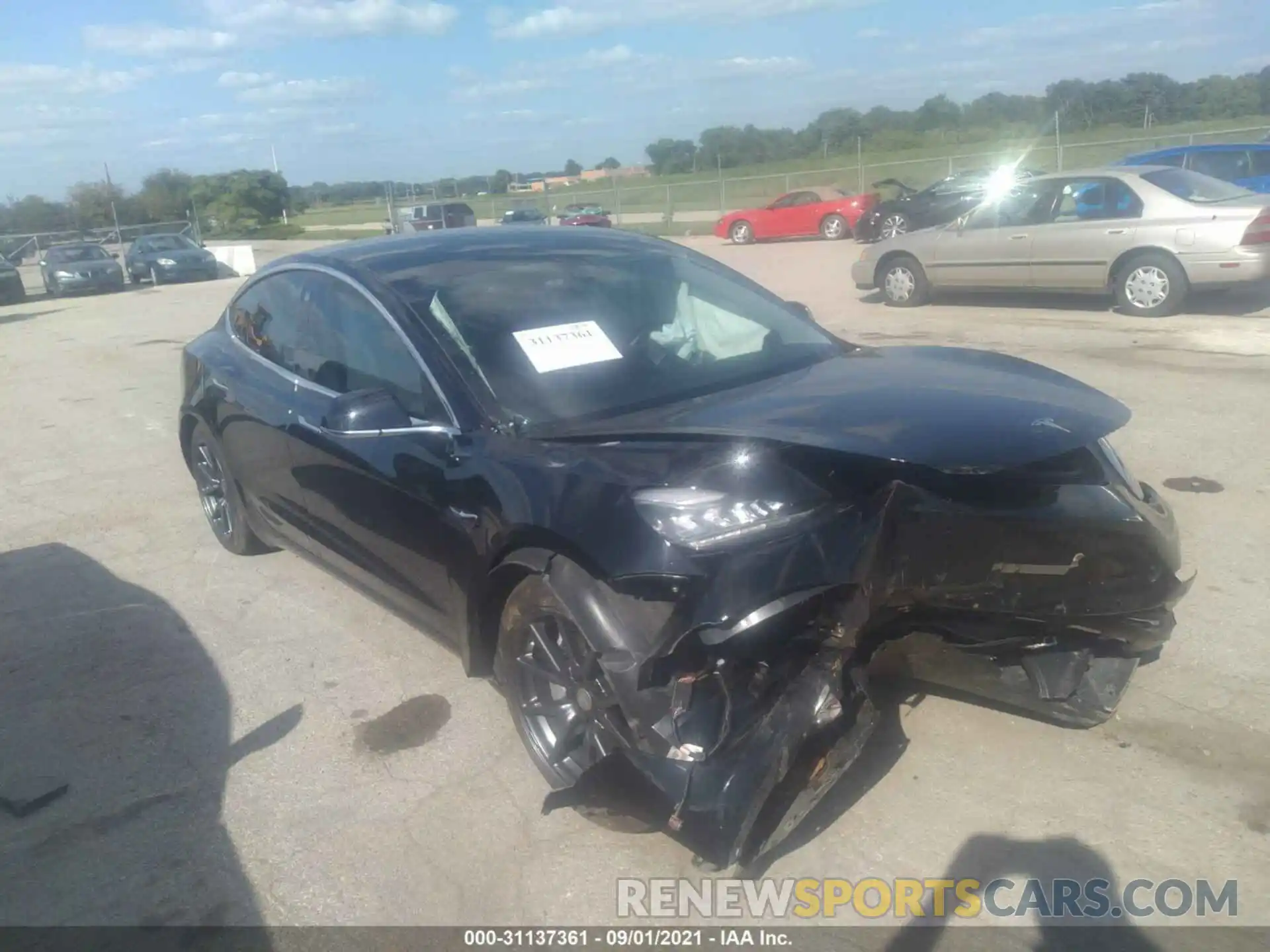 1 Photograph of a damaged car 5YJ3E1EA6KF399698 TESLA MODEL 3 2019