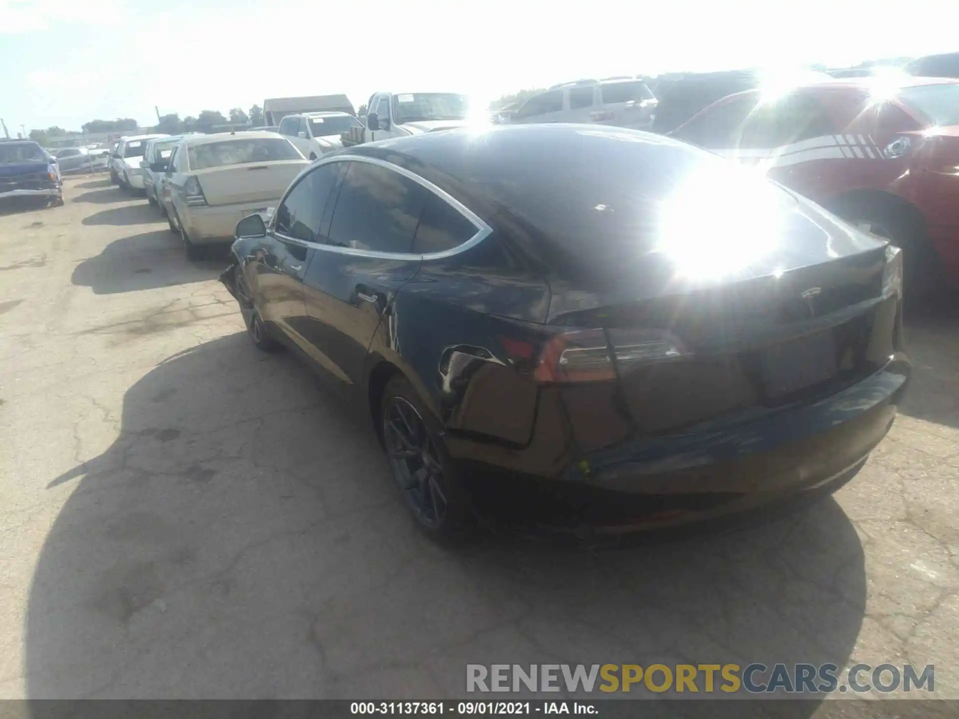 3 Photograph of a damaged car 5YJ3E1EA6KF399698 TESLA MODEL 3 2019