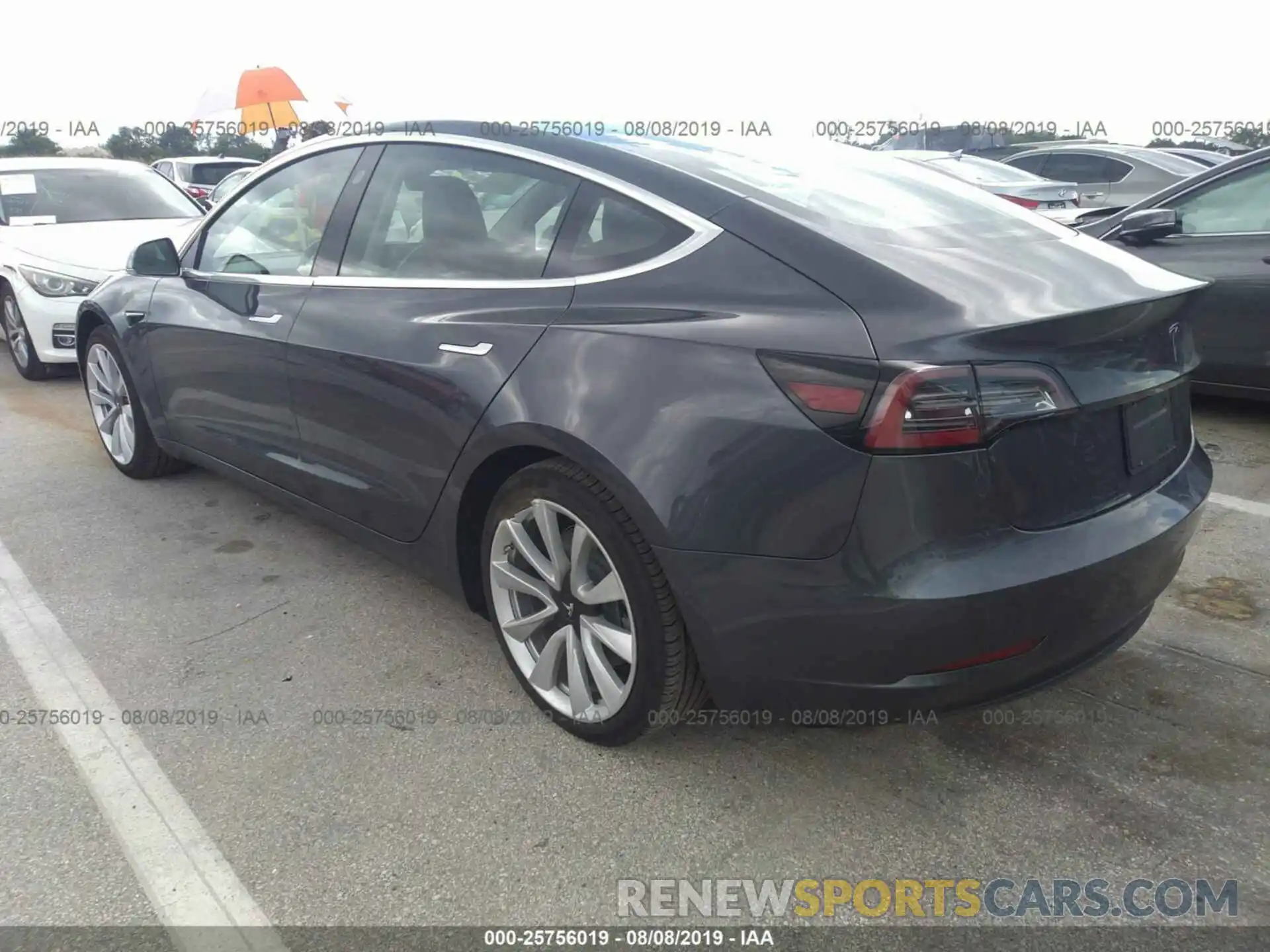 3 Photograph of a damaged car 5YJ3E1EA6KF401952 TESLA MODEL 3 2019