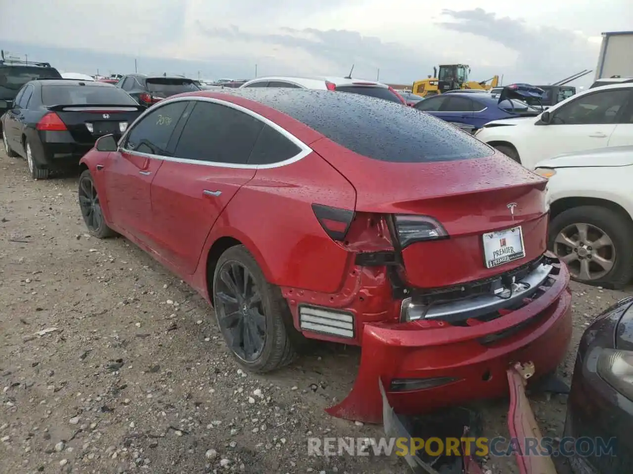 3 Photograph of a damaged car 5YJ3E1EA6KF402471 TESLA MODEL 3 2019