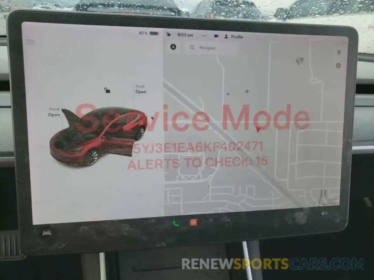 9 Photograph of a damaged car 5YJ3E1EA6KF402471 TESLA MODEL 3 2019