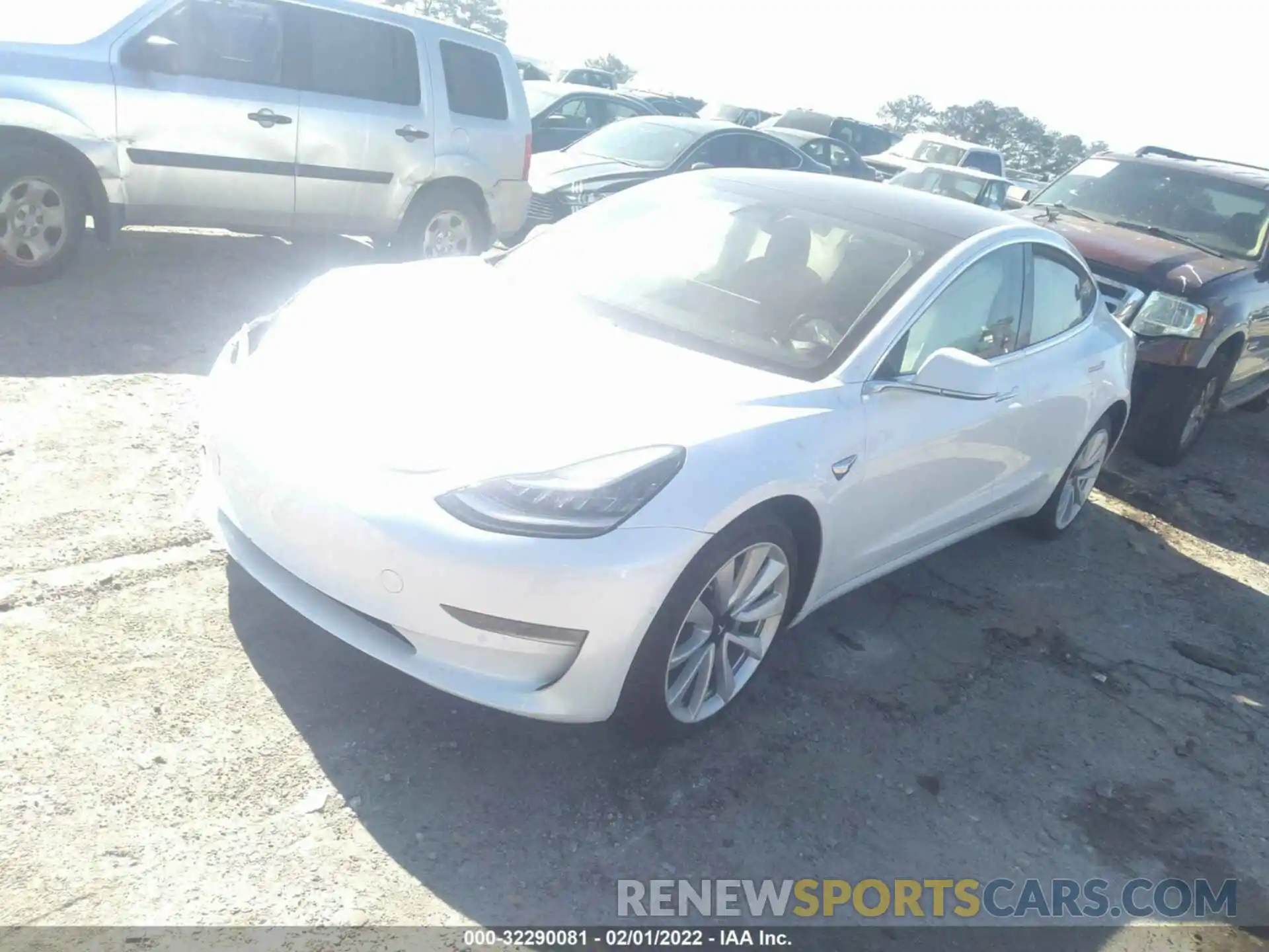 2 Photograph of a damaged car 5YJ3E1EA6KF402597 TESLA MODEL 3 2019