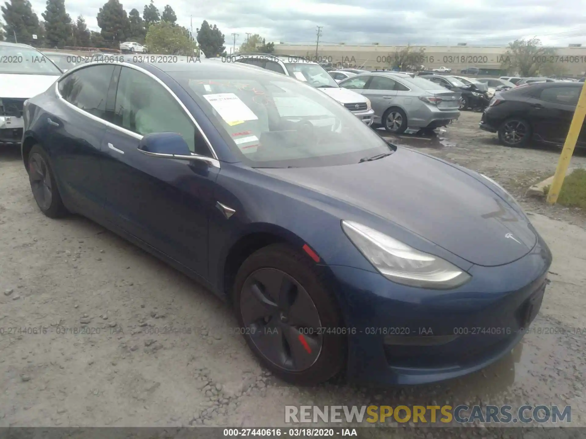 1 Фотография поврежденного автомобиля 5YJ3E1EA6KF402812 TESLA MODEL 3 2019