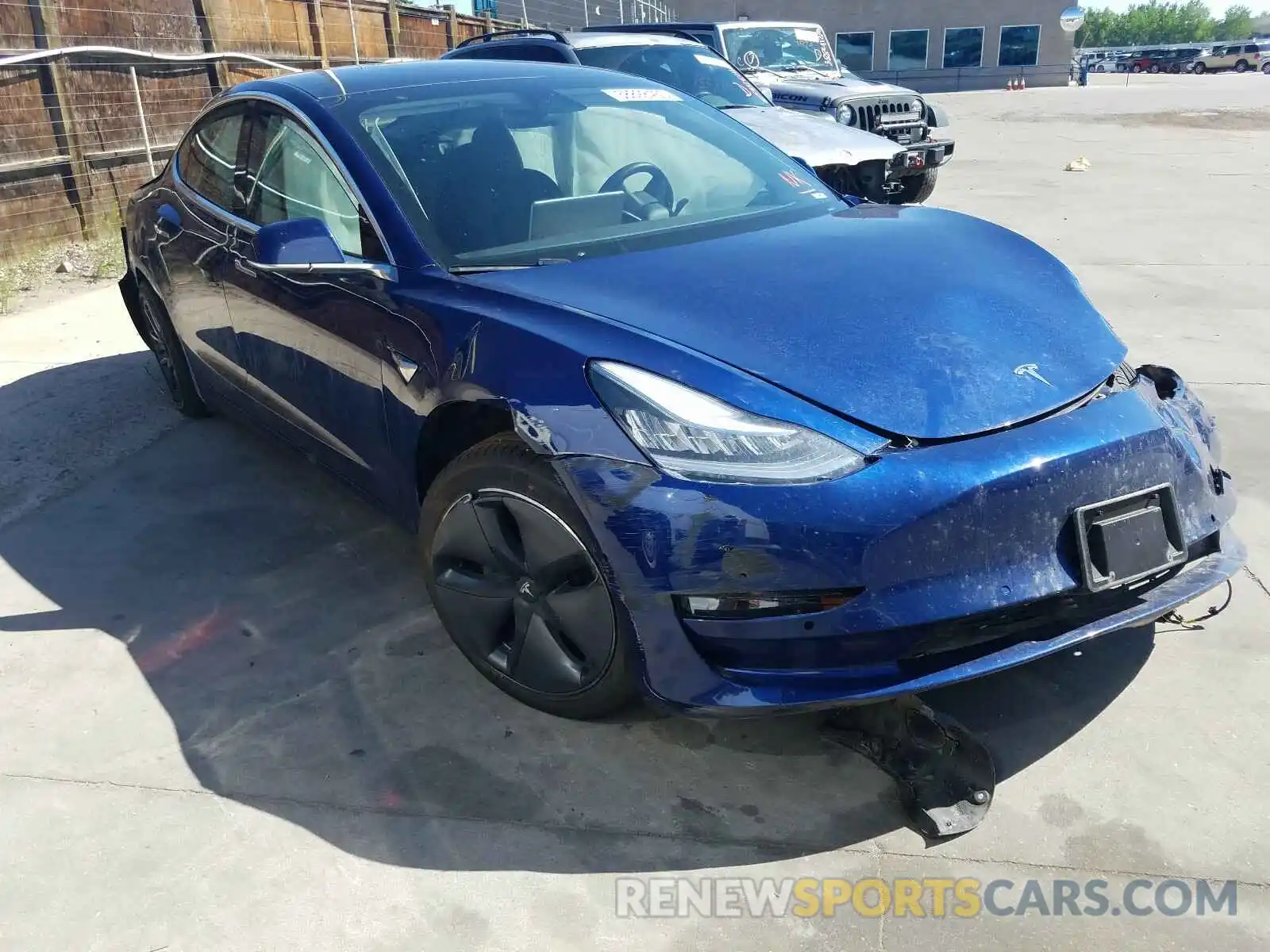 1 Photograph of a damaged car 5YJ3E1EA6KF406441 TESLA MODEL 3 2019