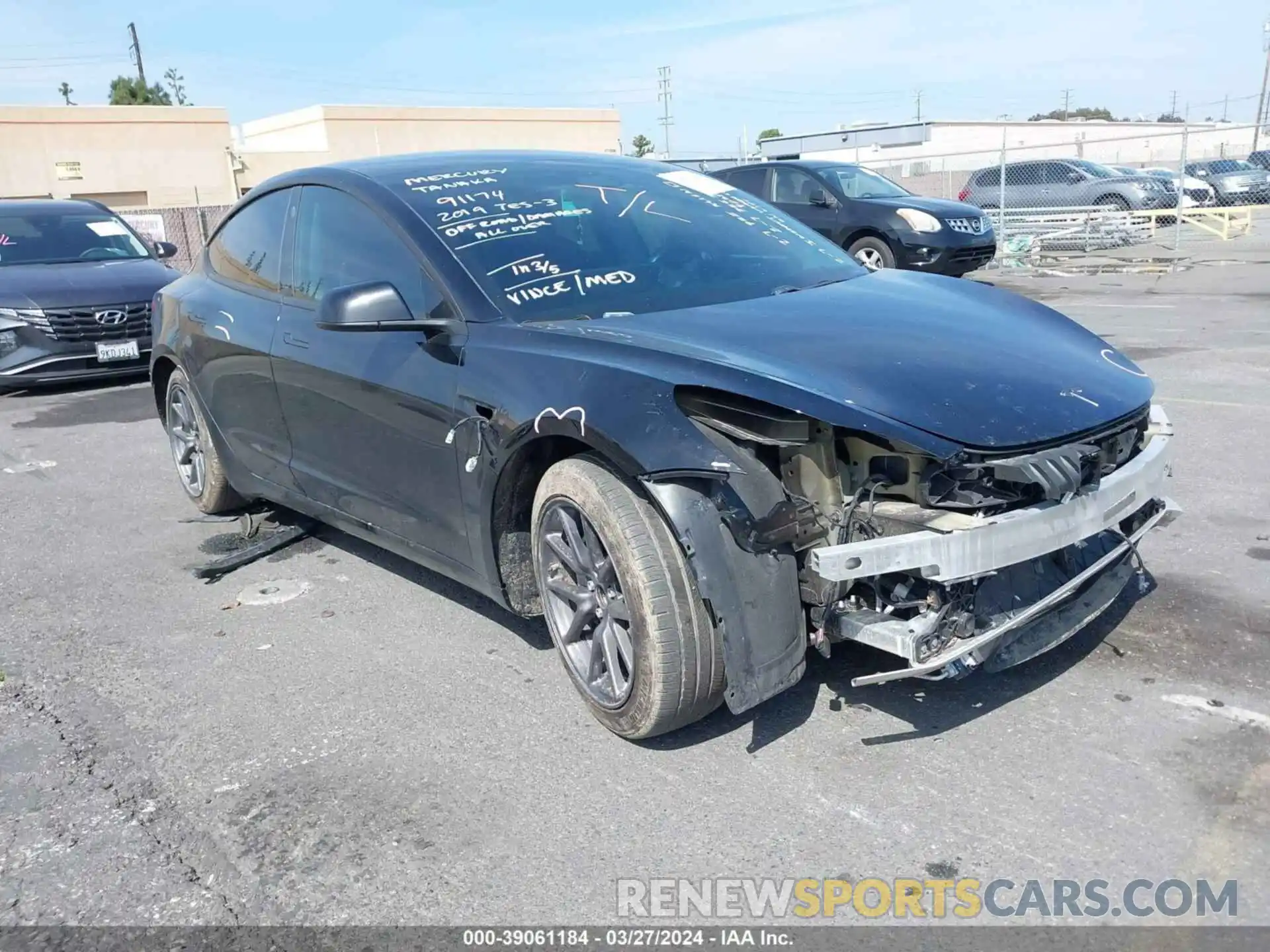 1 Photograph of a damaged car 5YJ3E1EA6KF410067 TESLA MODEL 3 2019