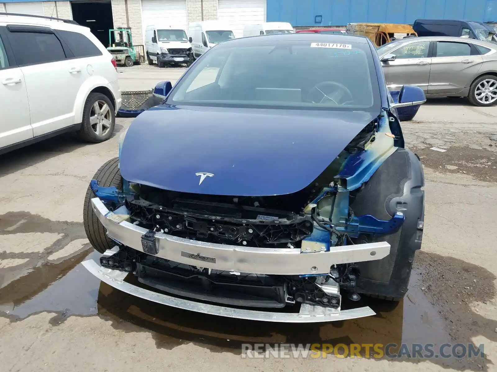 9 Photograph of a damaged car 5YJ3E1EA6KF411722 TESLA MODEL 3 2019