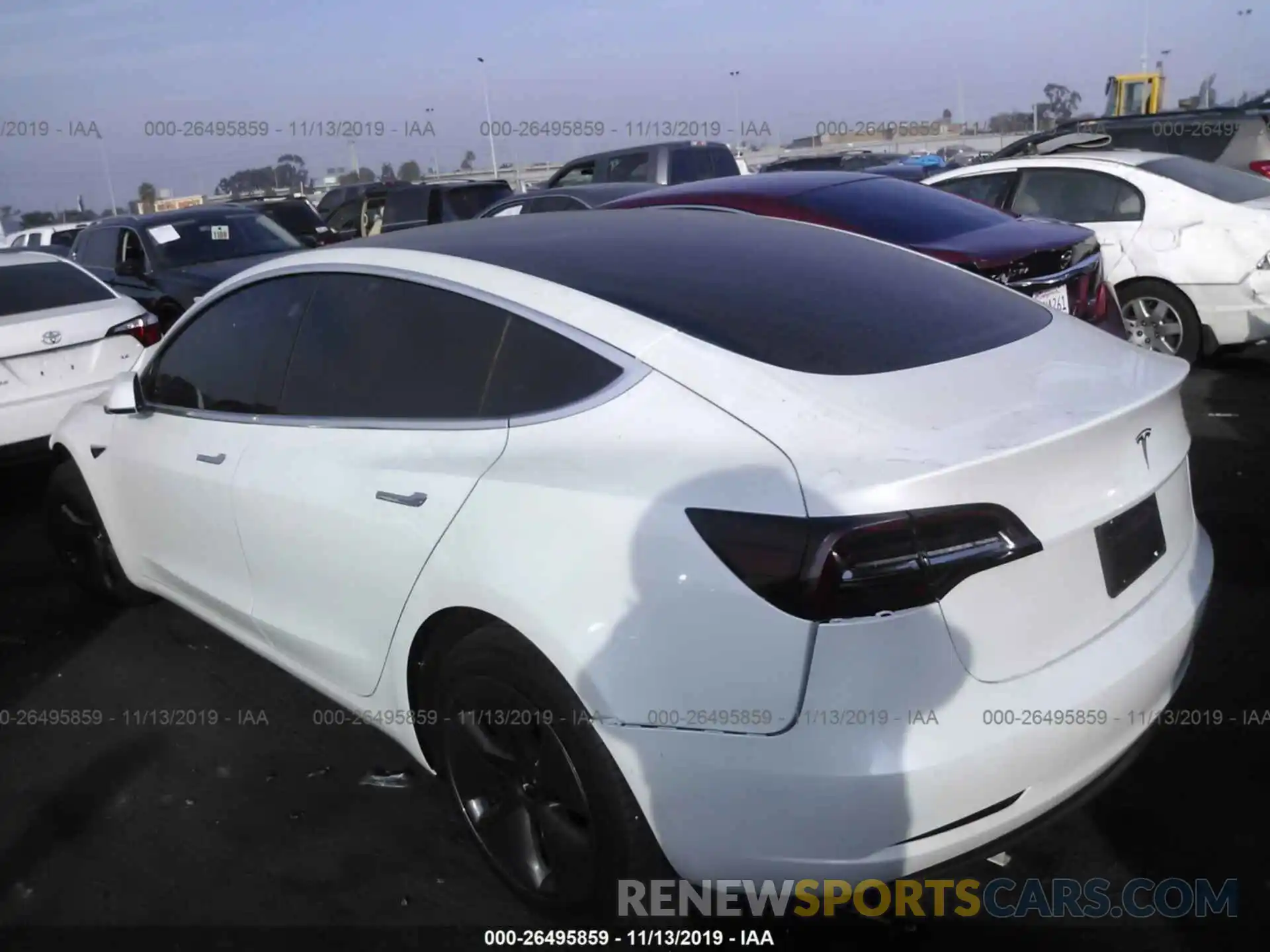 3 Photograph of a damaged car 5YJ3E1EA6KF412319 TESLA MODEL 3 2019