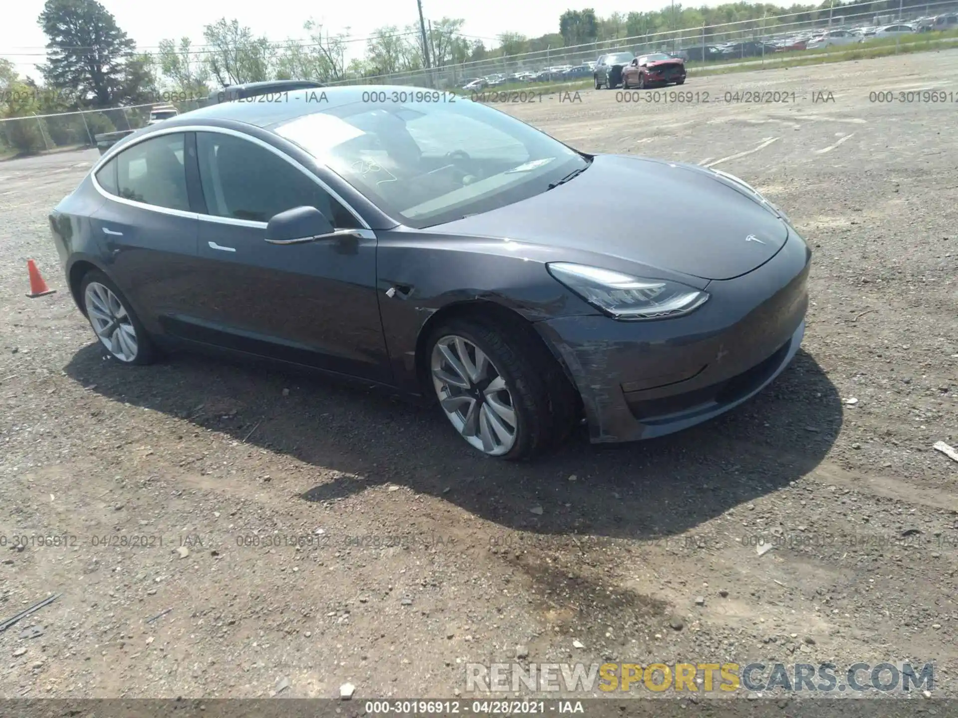 1 Photograph of a damaged car 5YJ3E1EA6KF417164 TESLA MODEL 3 2019