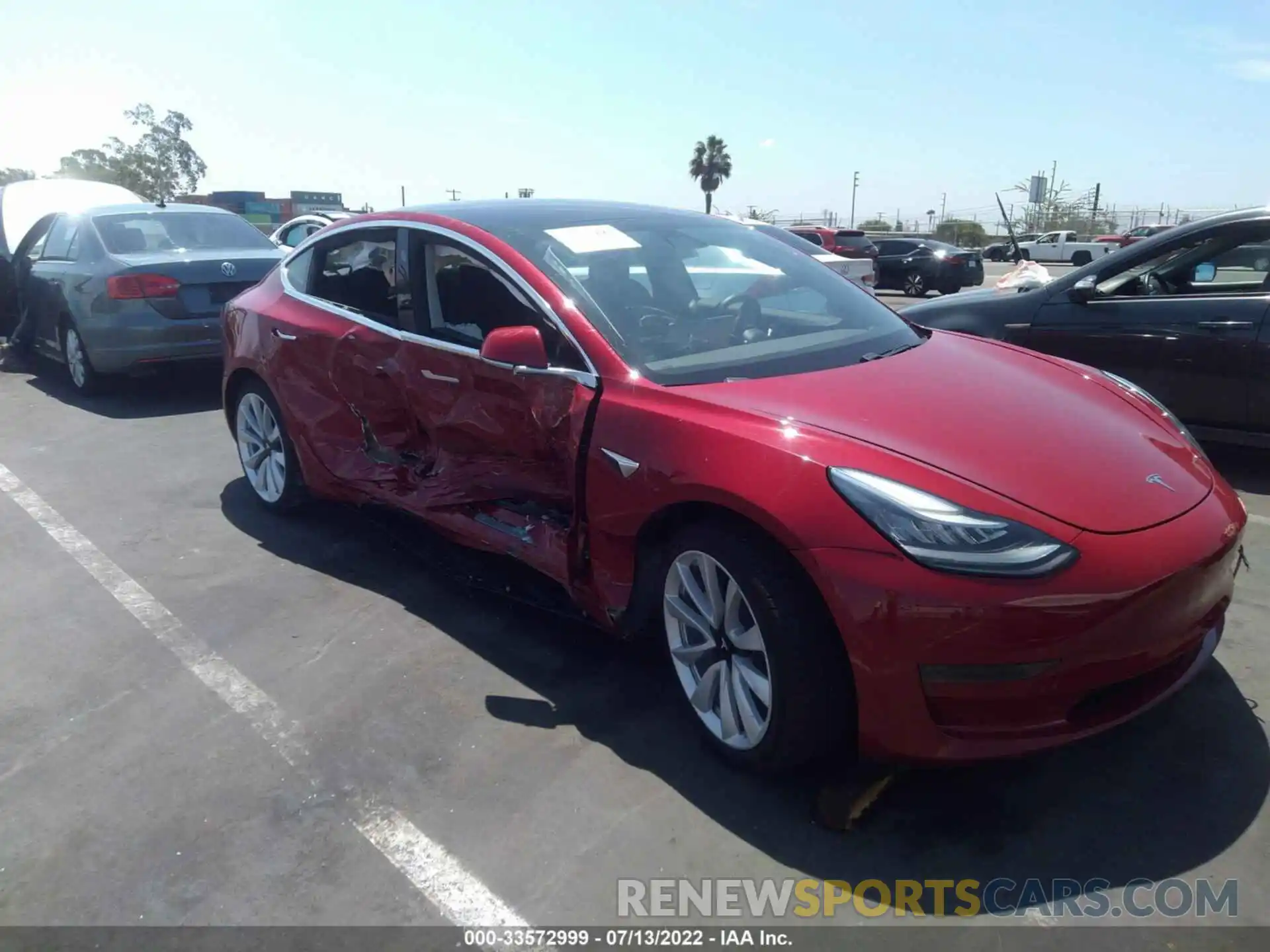 1 Photograph of a damaged car 5YJ3E1EA6KF417309 TESLA MODEL 3 2019