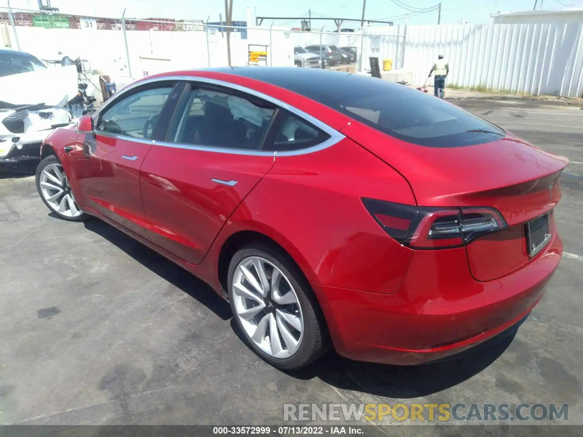 3 Photograph of a damaged car 5YJ3E1EA6KF417309 TESLA MODEL 3 2019