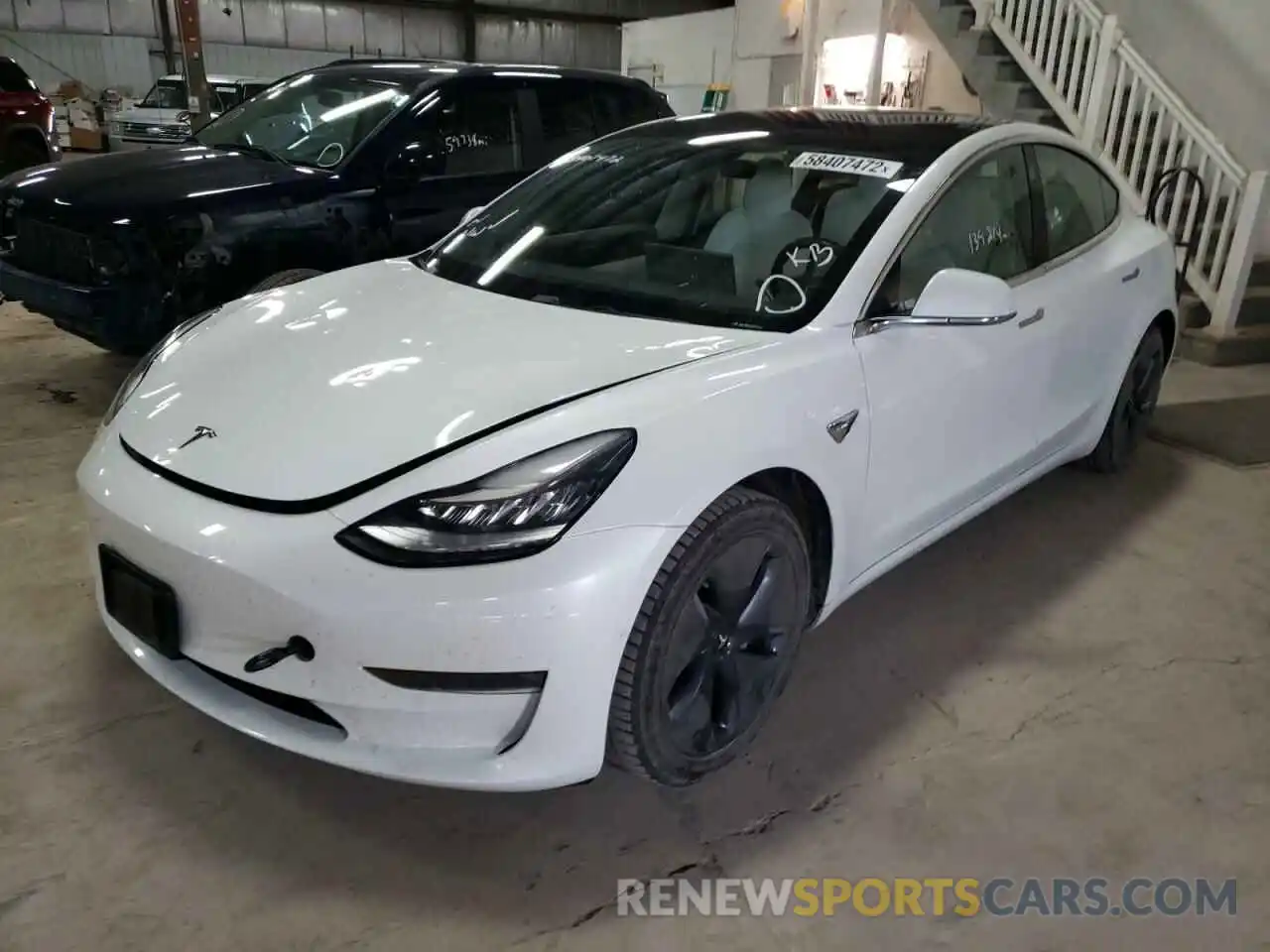 2 Photograph of a damaged car 5YJ3E1EA6KF417813 TESLA MODEL 3 2019