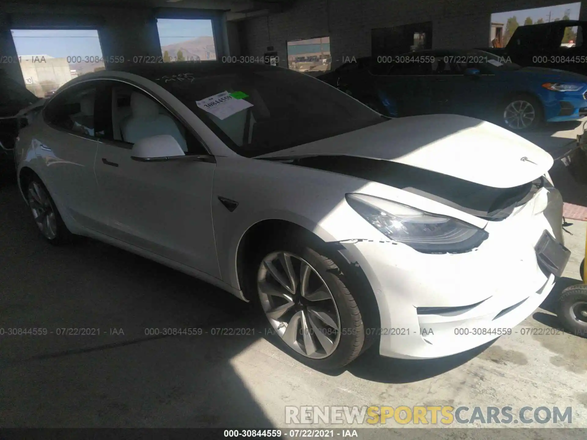 1 Photograph of a damaged car 5YJ3E1EA6KF417925 TESLA MODEL 3 2019