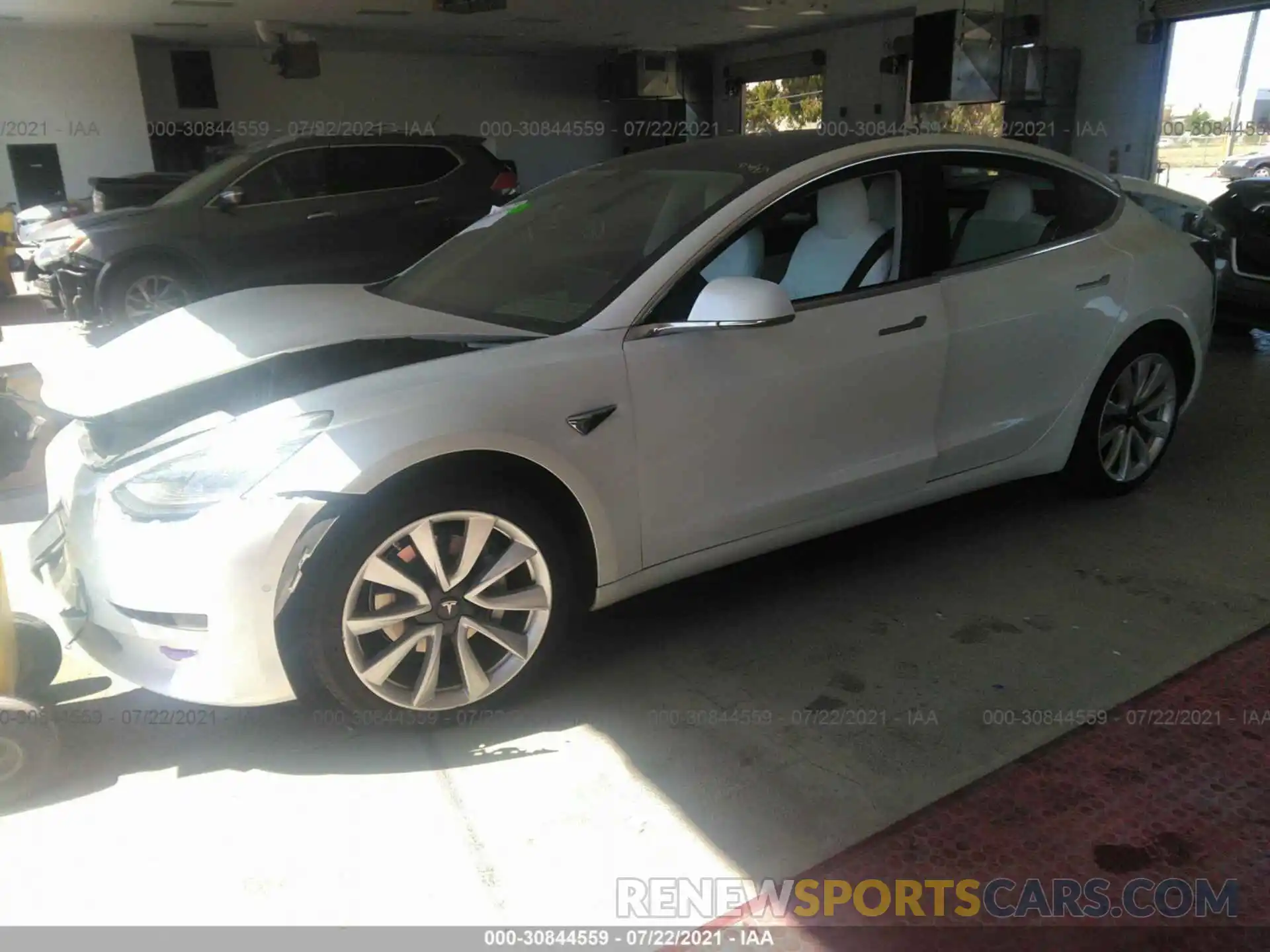 2 Photograph of a damaged car 5YJ3E1EA6KF417925 TESLA MODEL 3 2019