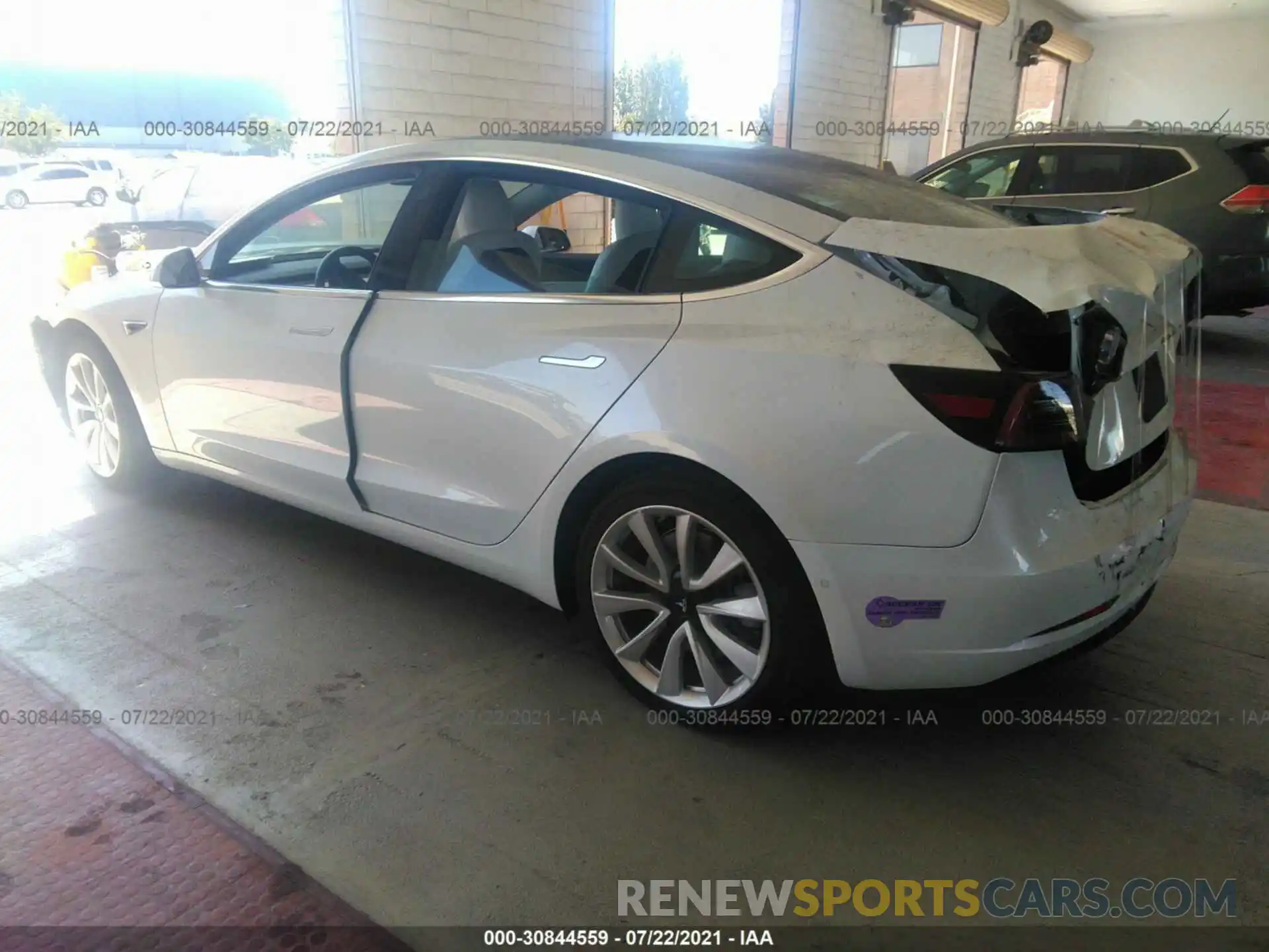 3 Photograph of a damaged car 5YJ3E1EA6KF417925 TESLA MODEL 3 2019