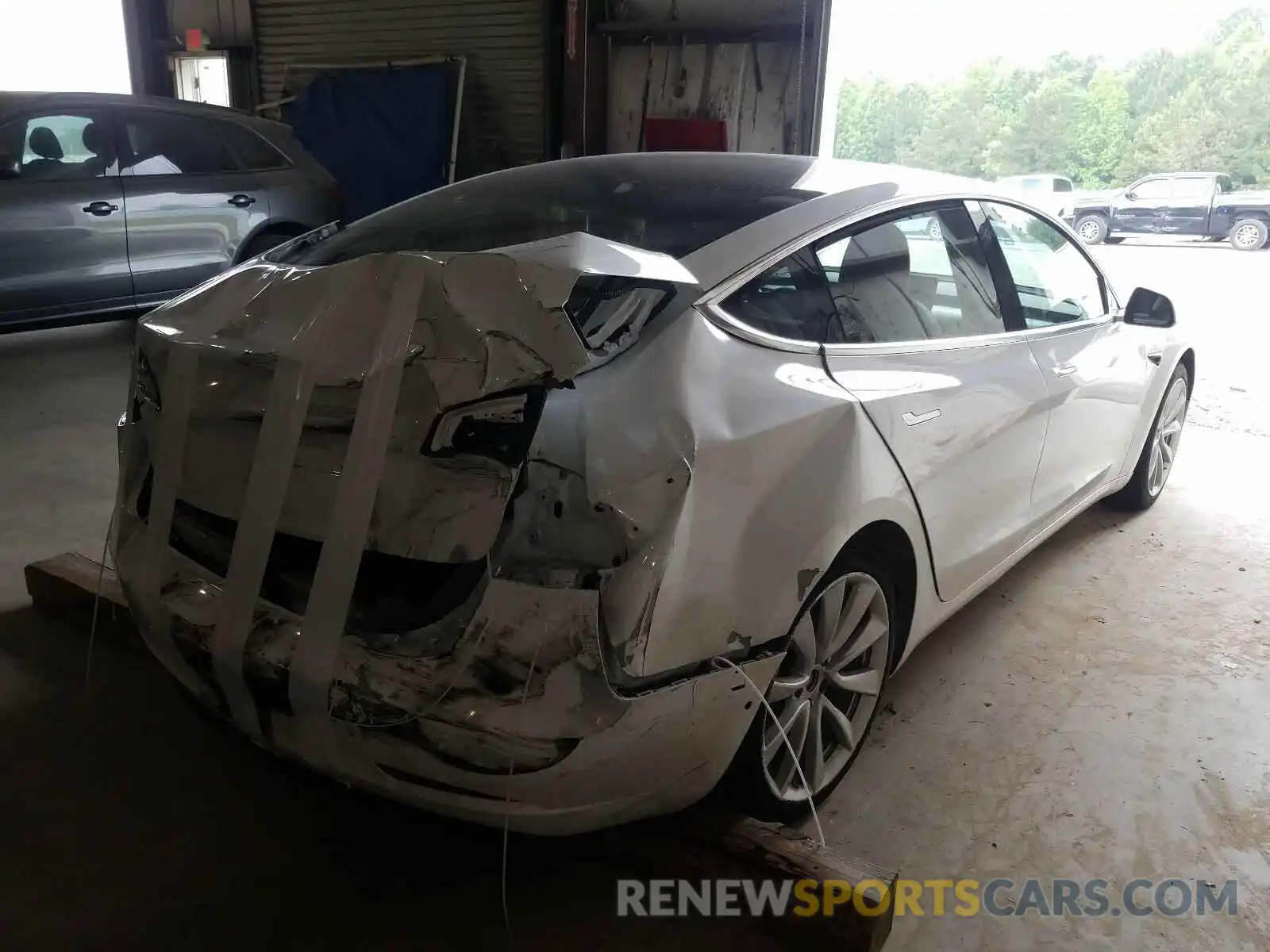 2 Photograph of a damaged car 5YJ3E1EA6KF417956 TESLA MODEL 3 2019