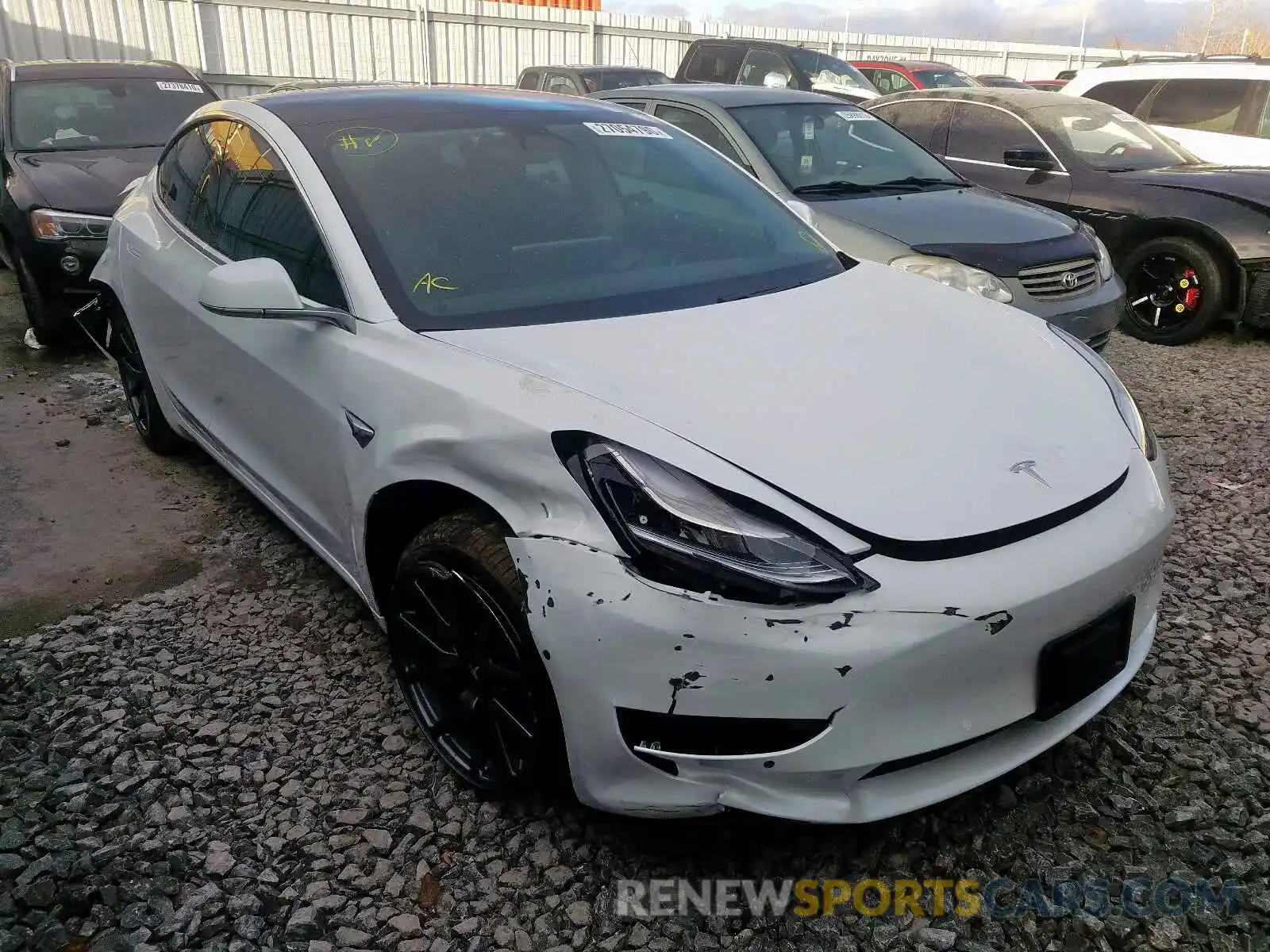 1 Photograph of a damaged car 5YJ3E1EA6KF420291 TESLA MODEL 3 2019