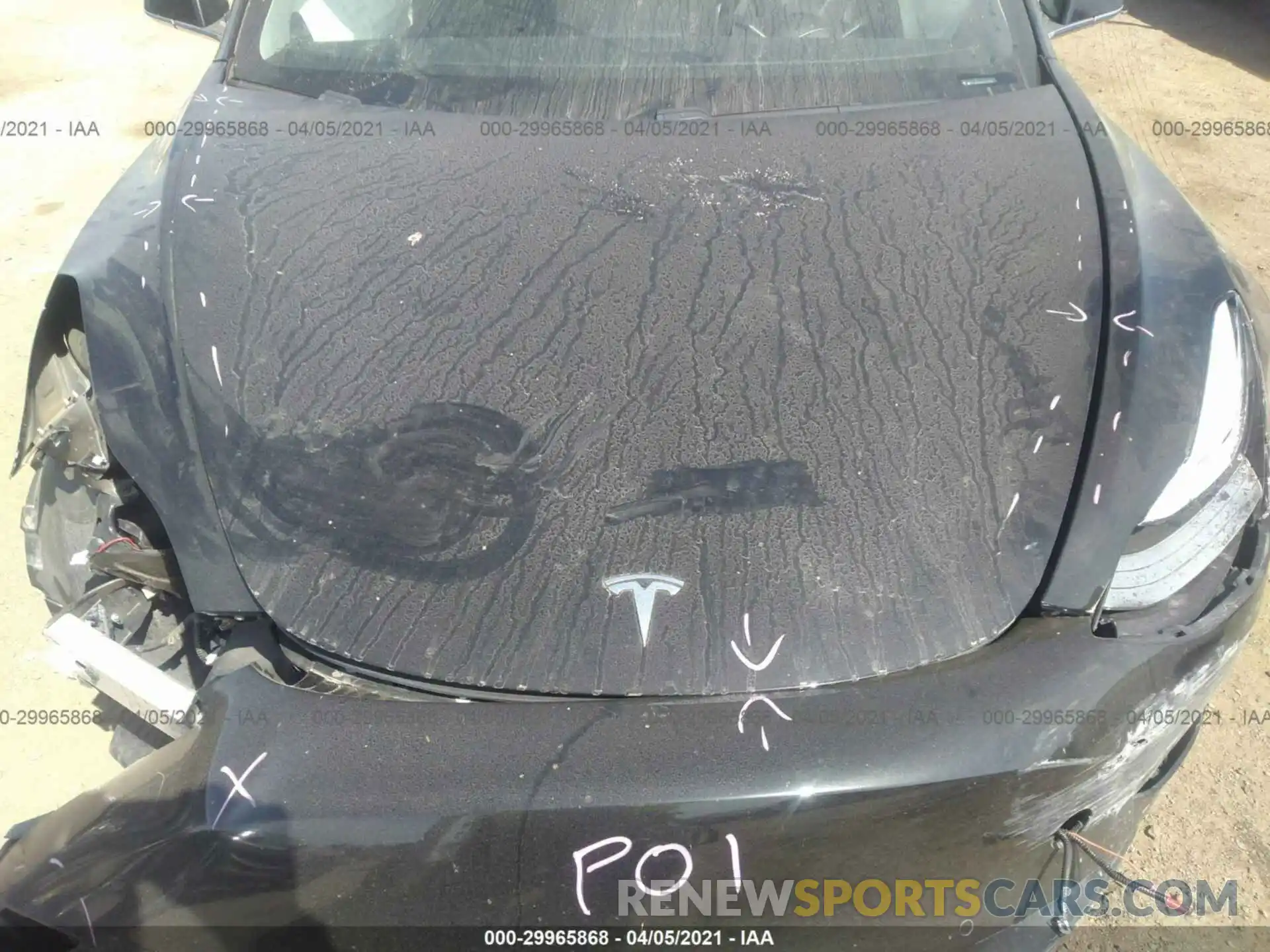 10 Photograph of a damaged car 5YJ3E1EA6KF421098 TESLA MODEL 3 2019