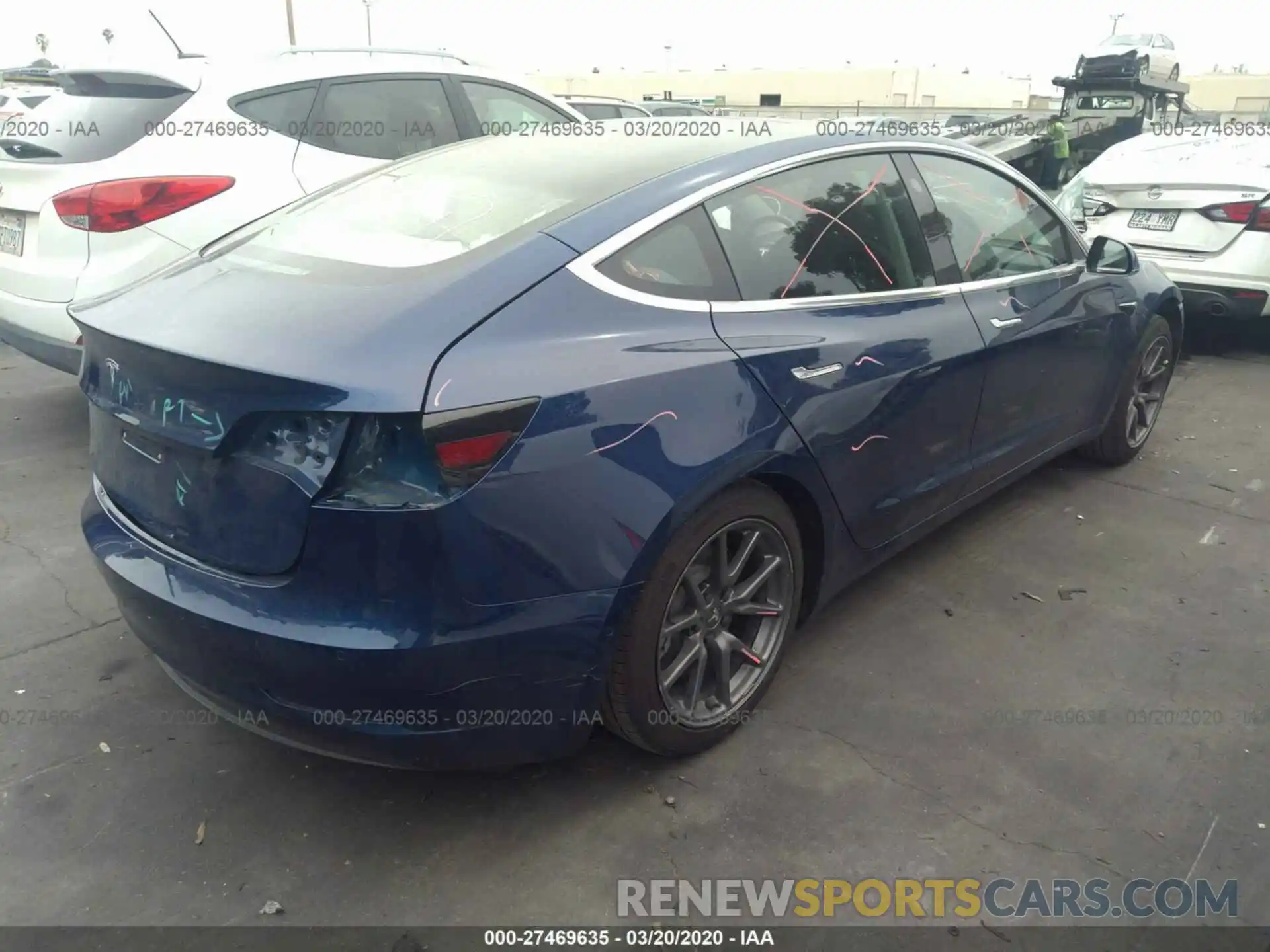 4 Photograph of a damaged car 5YJ3E1EA6KF421277 TESLA MODEL 3 2019