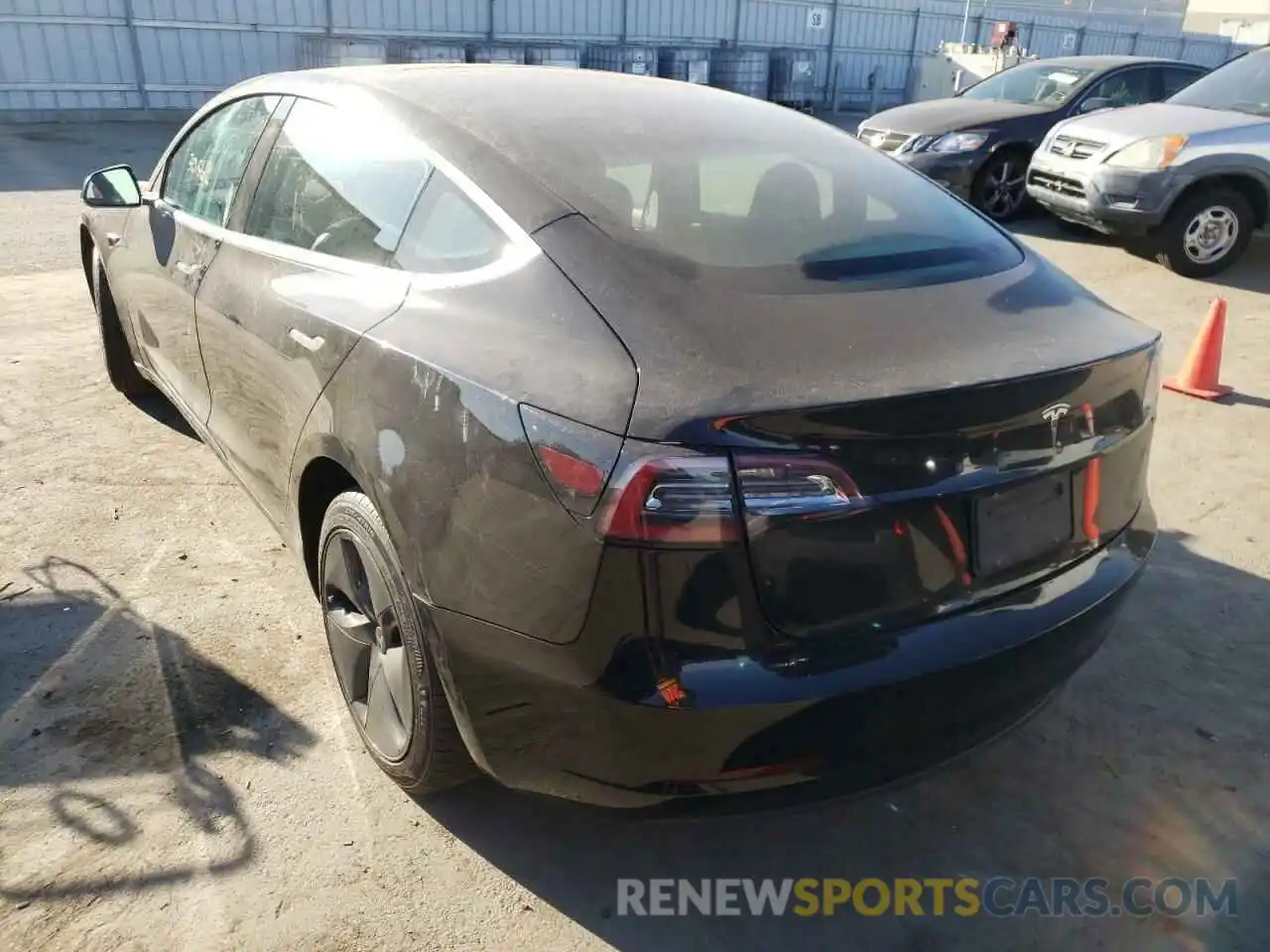 3 Photograph of a damaged car 5YJ3E1EA6KF424552 TESLA MODEL 3 2019