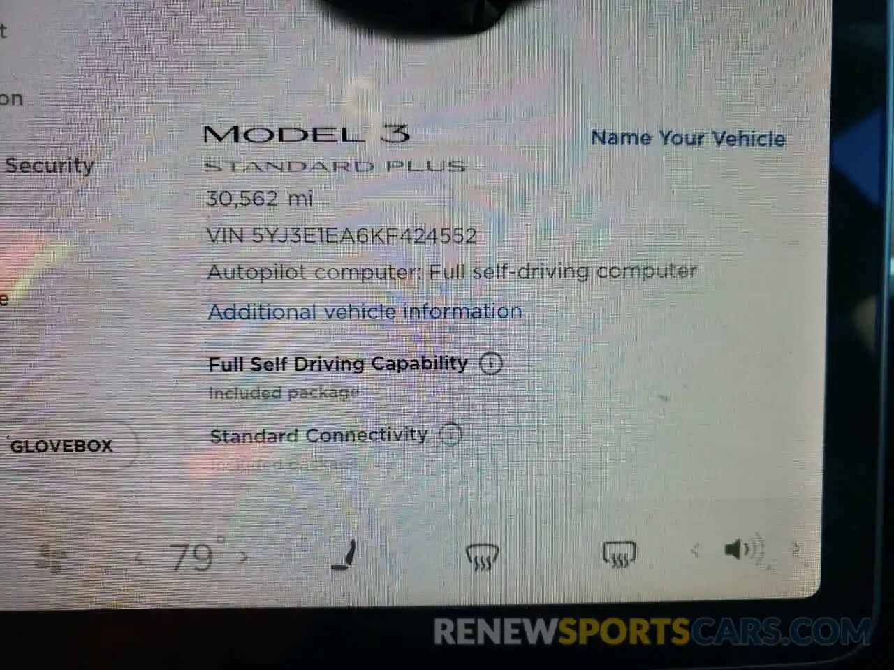 8 Photograph of a damaged car 5YJ3E1EA6KF424552 TESLA MODEL 3 2019