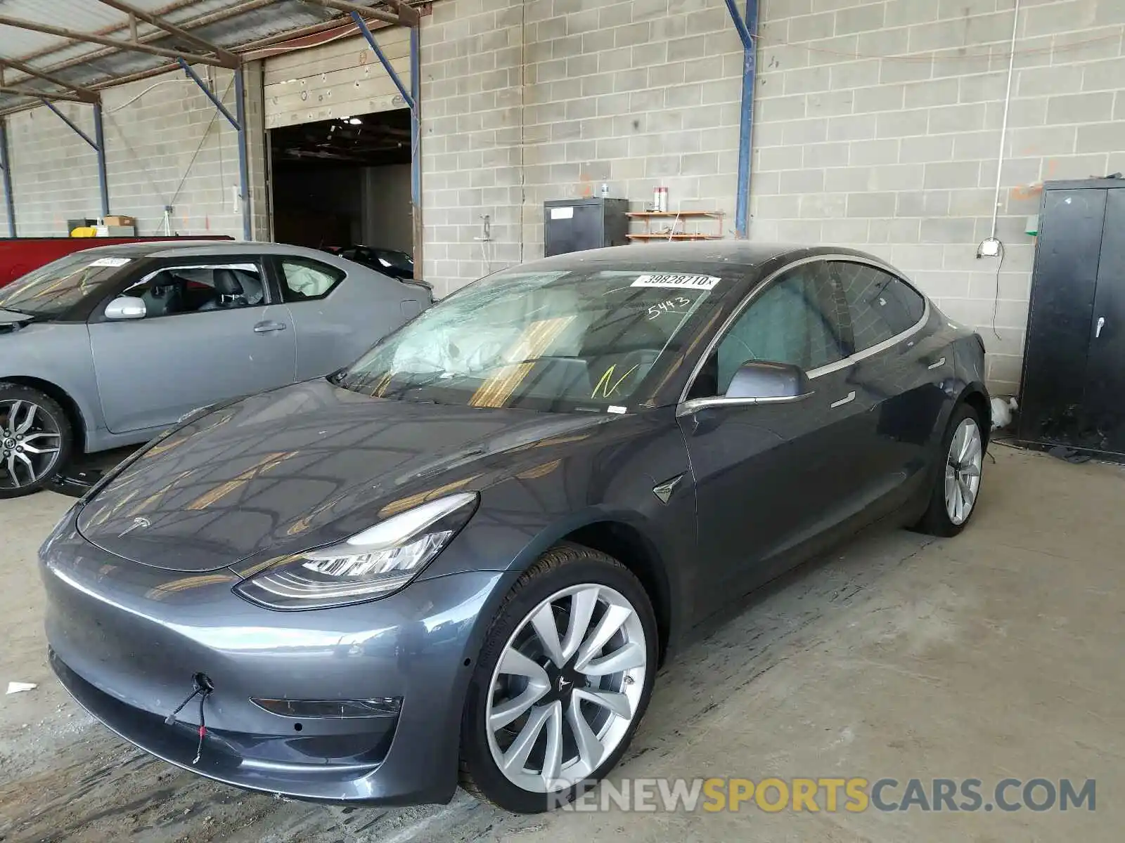 2 Photograph of a damaged car 5YJ3E1EA6KF425443 TESLA MODEL 3 2019