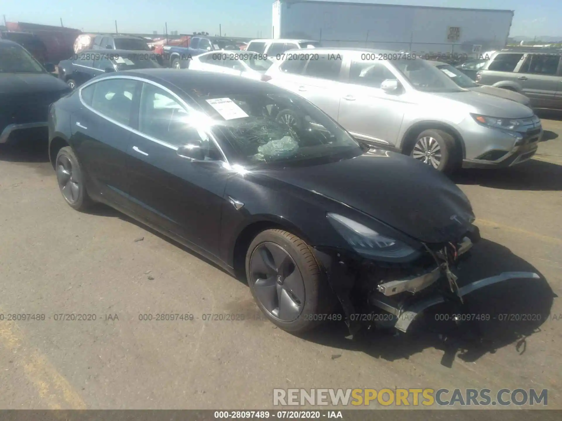 1 Photograph of a damaged car 5YJ3E1EA6KF425751 TESLA MODEL 3 2019